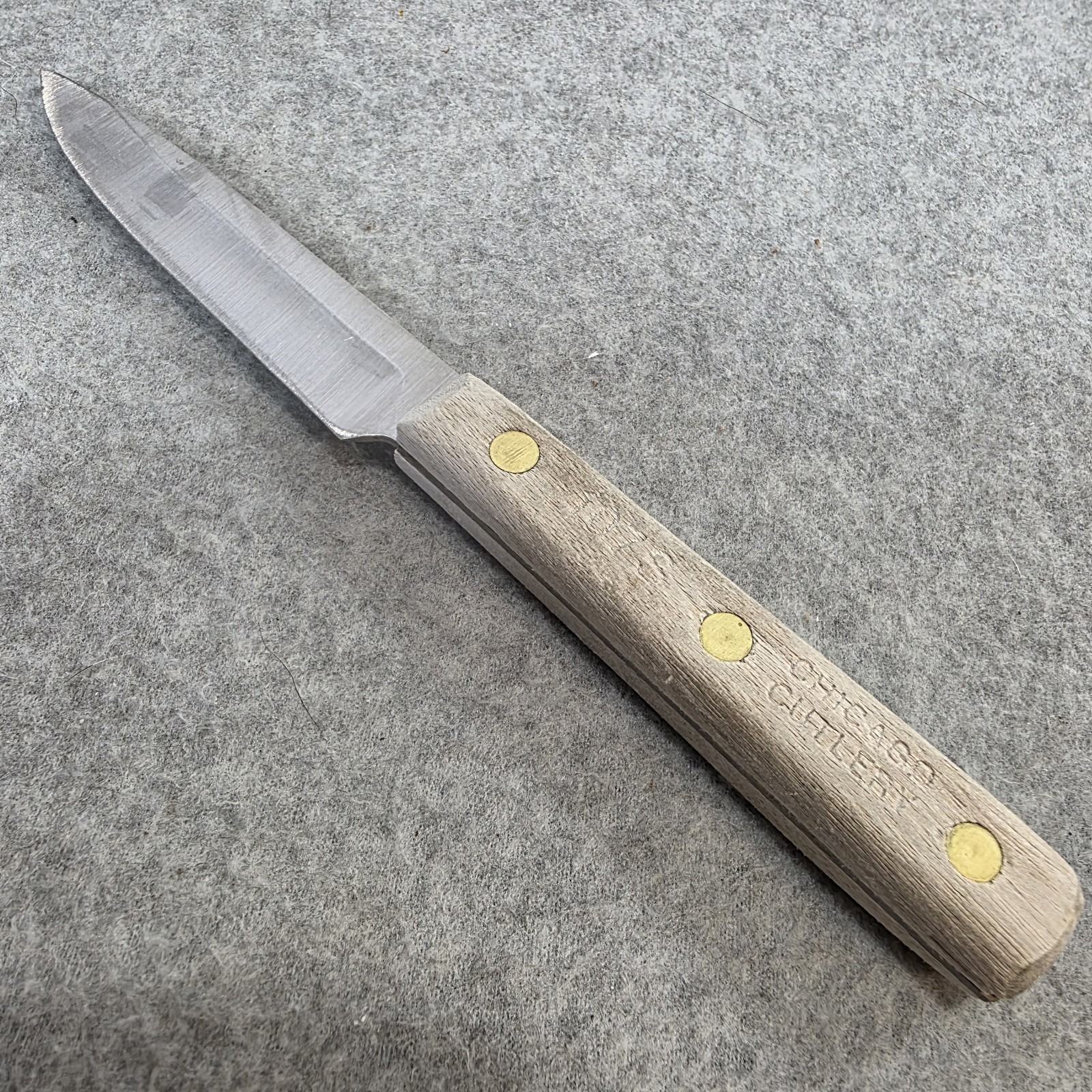 Vintage Chicago Cutlery 107S Paring Knife 3.5″ SS Blade Walnut Handle USA