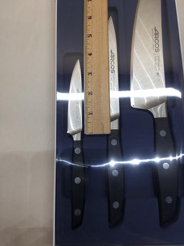 Arcos Forged Starter Kitchen Knife Set 3 Pieces.
