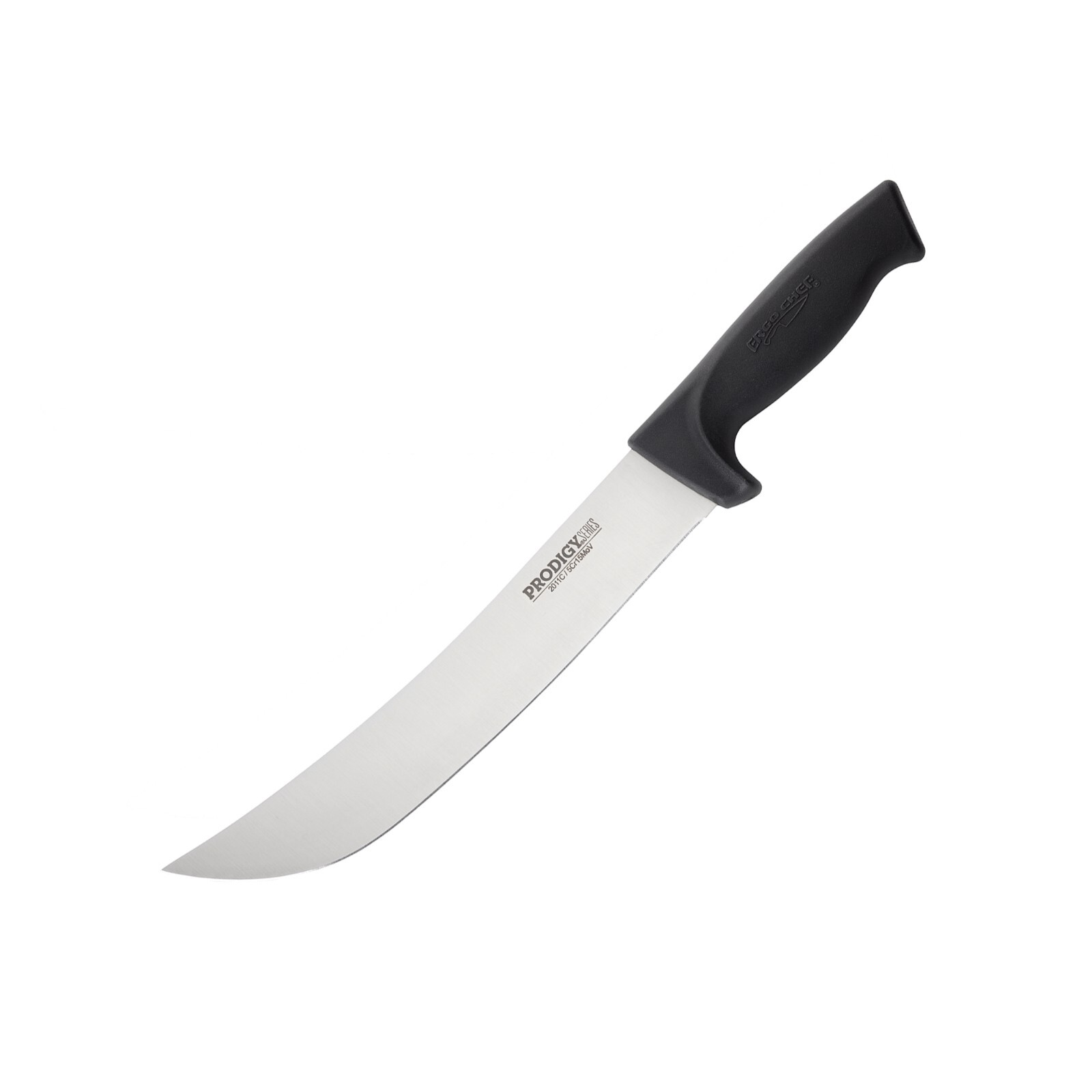 Ergo Chef 10-Inch Curved Cimeter Knife Non-slip handle Black PRODIGY SERIES