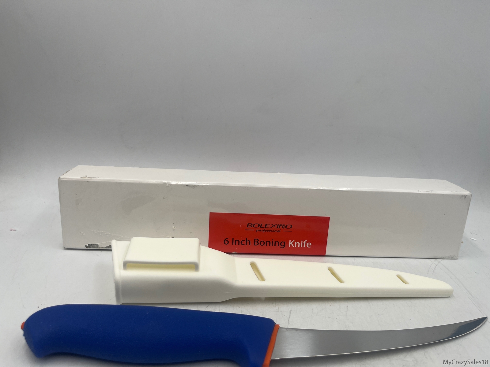BOLEXINO 6 Inch Boning Knife, Flexible Straight Blade Proces