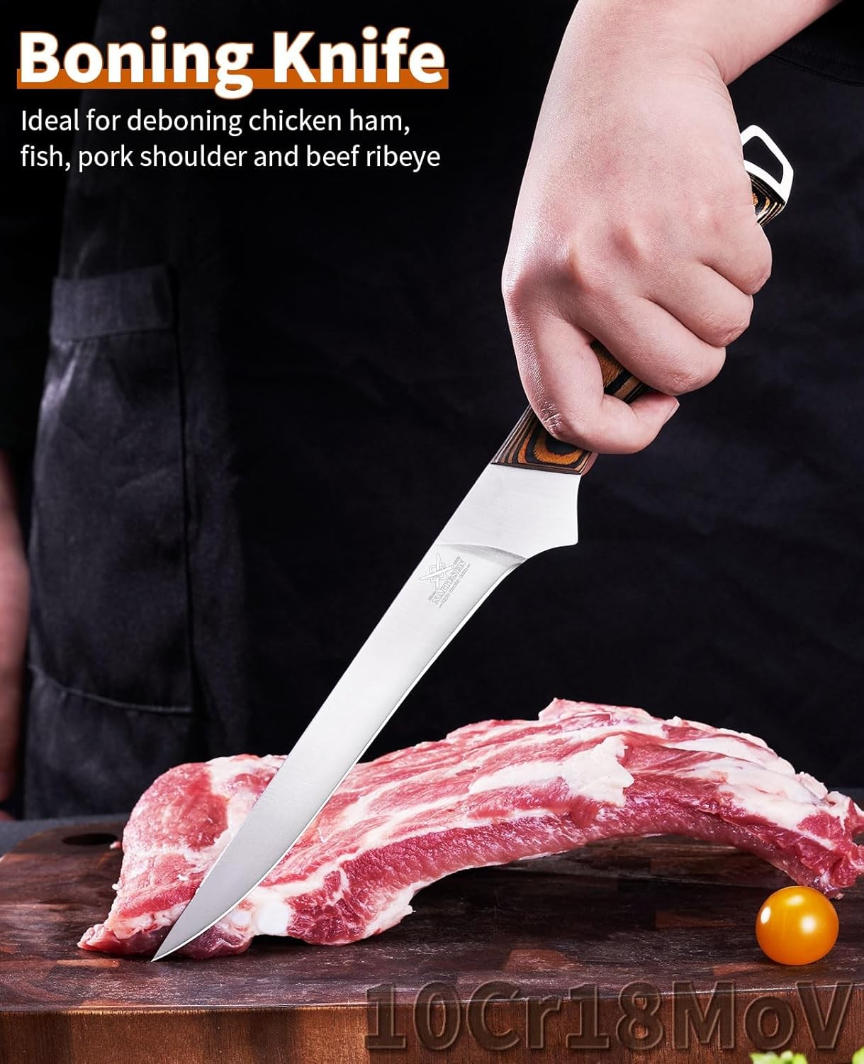 Professional Boning Knife & Fillet Knife Set, Super Sharp Kitchen Knife Set