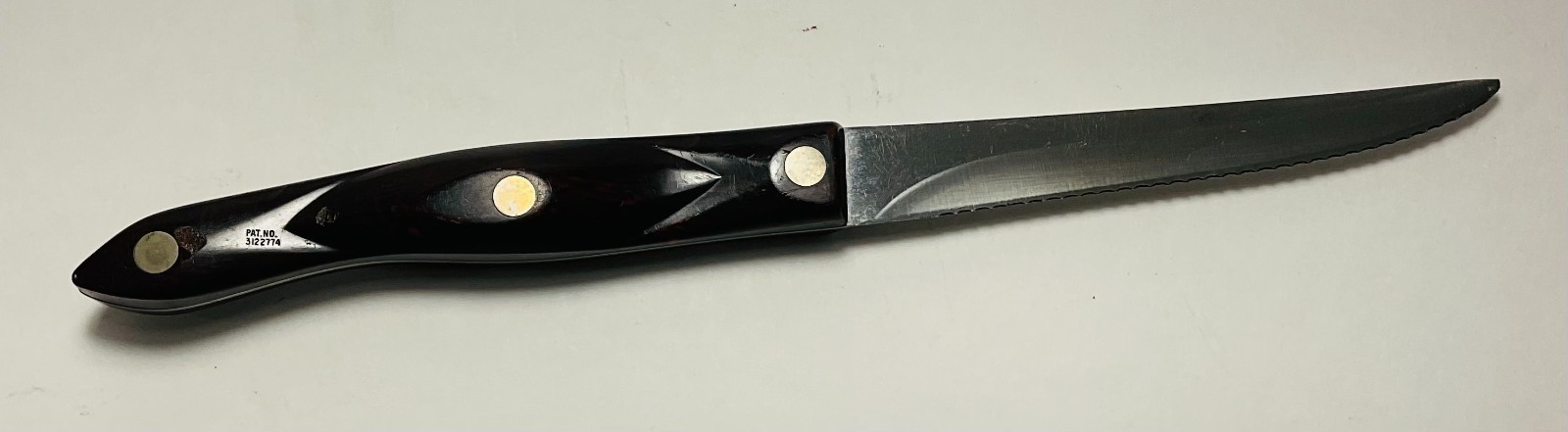 CUTCO 1721 Serrated Trimmer Knife Brown & 1759 Table or Steak Knife Black