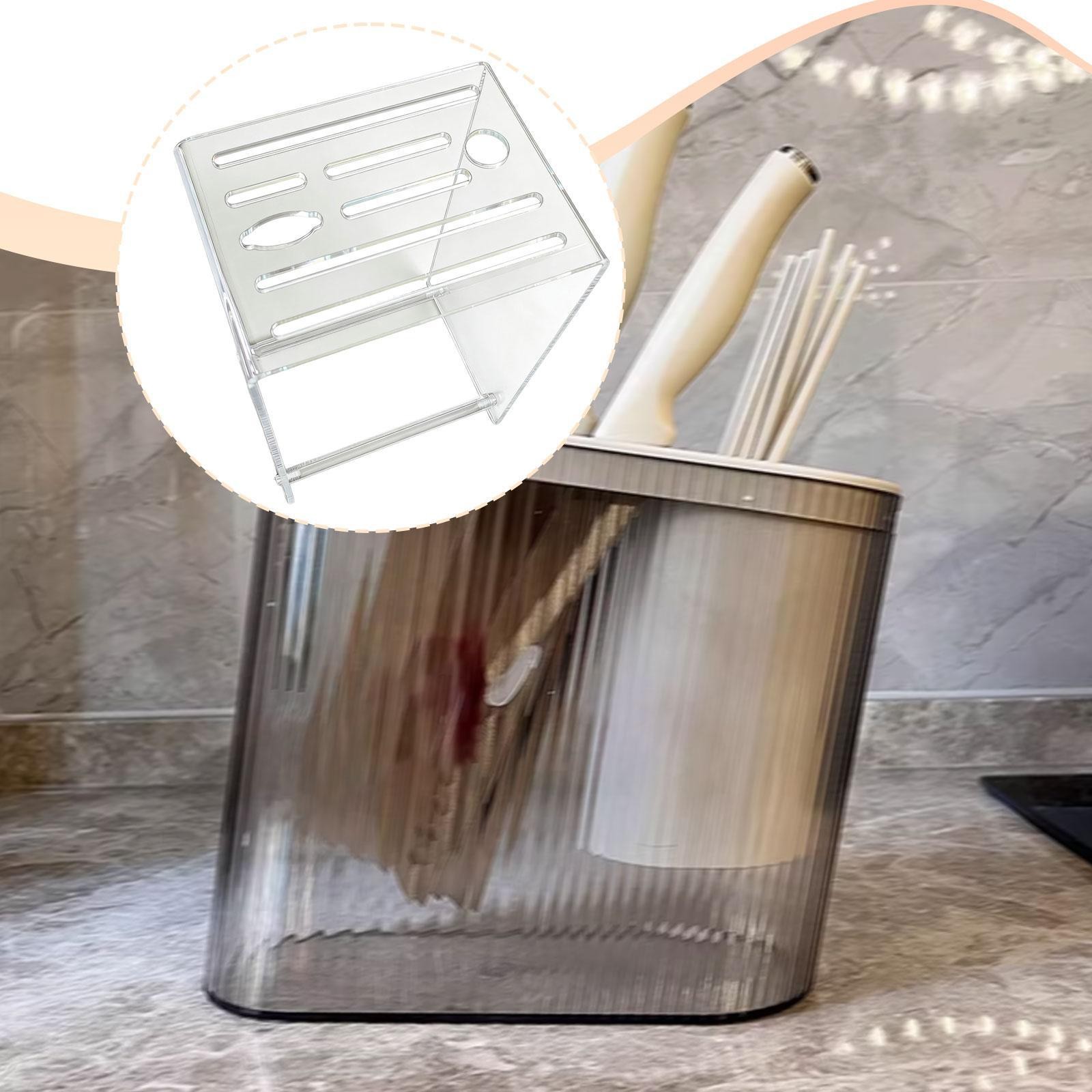Acrylic Cutlery Display Stand Cutlery Drying Rack for Home Desktop Decor