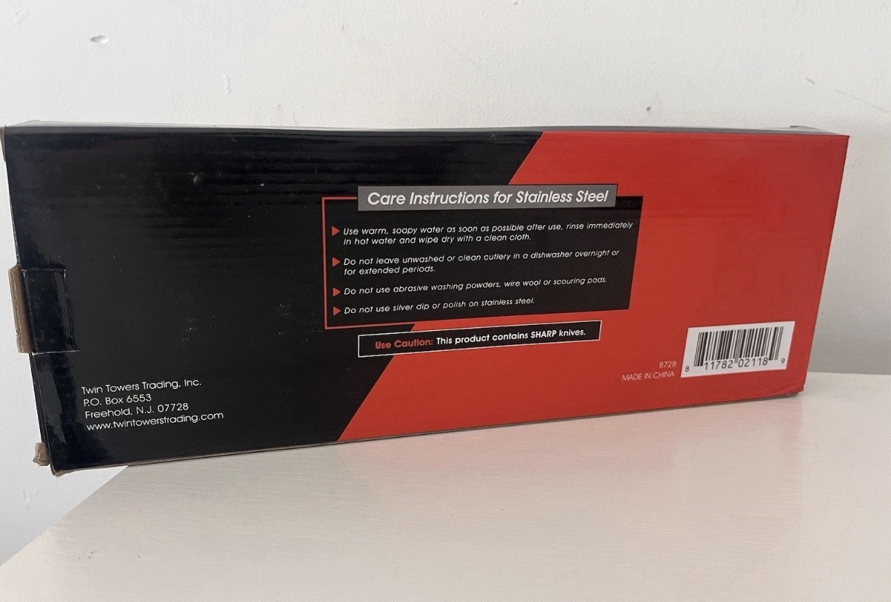 Forever Sharp Classic Series Knife Set – Surgical Stainless Steel – Open Box