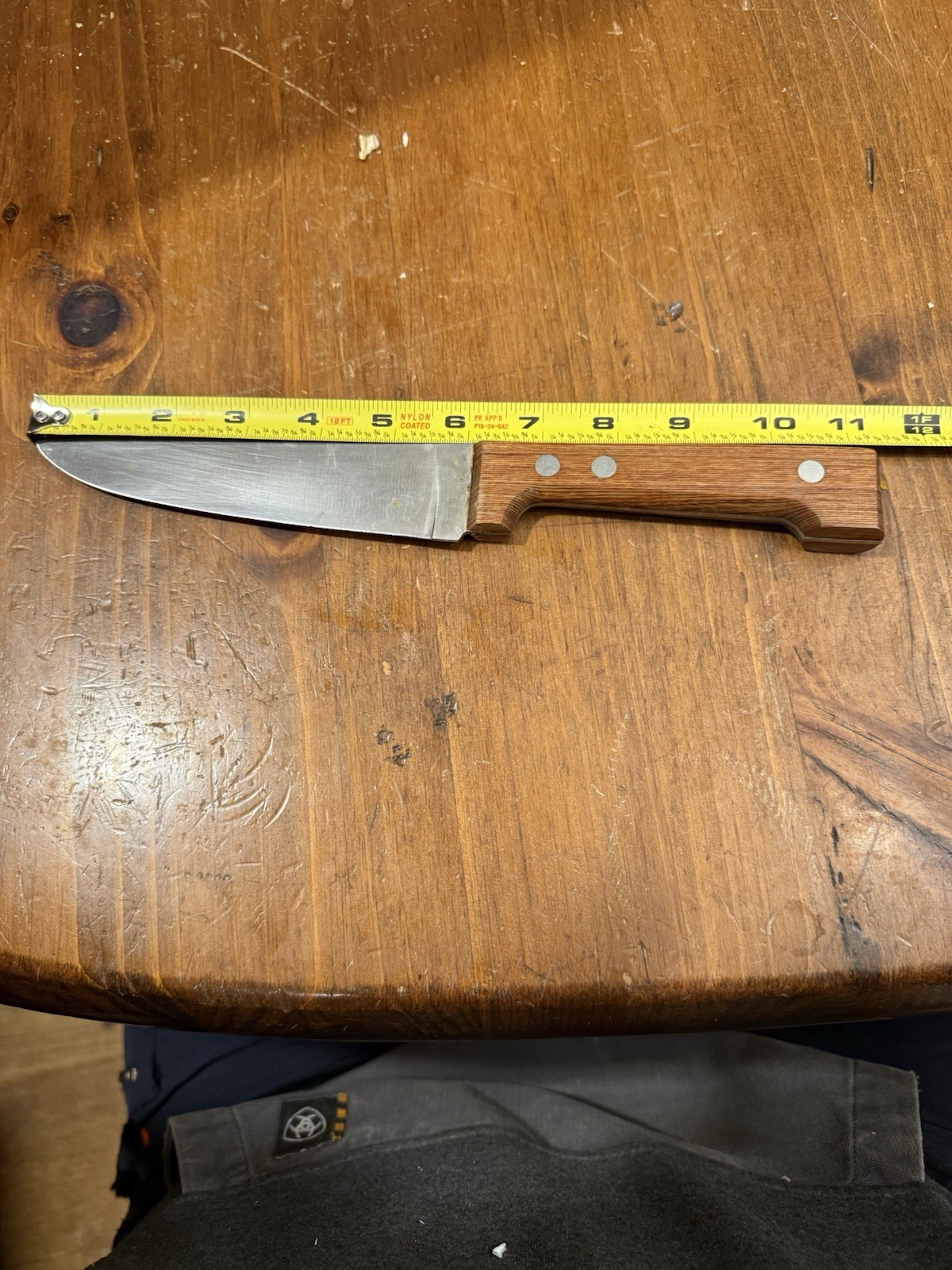 Vtg Dansk Intnl. Designs Ltd. Knife Teak Wood Handle Japan 6″ blade Chef Knife