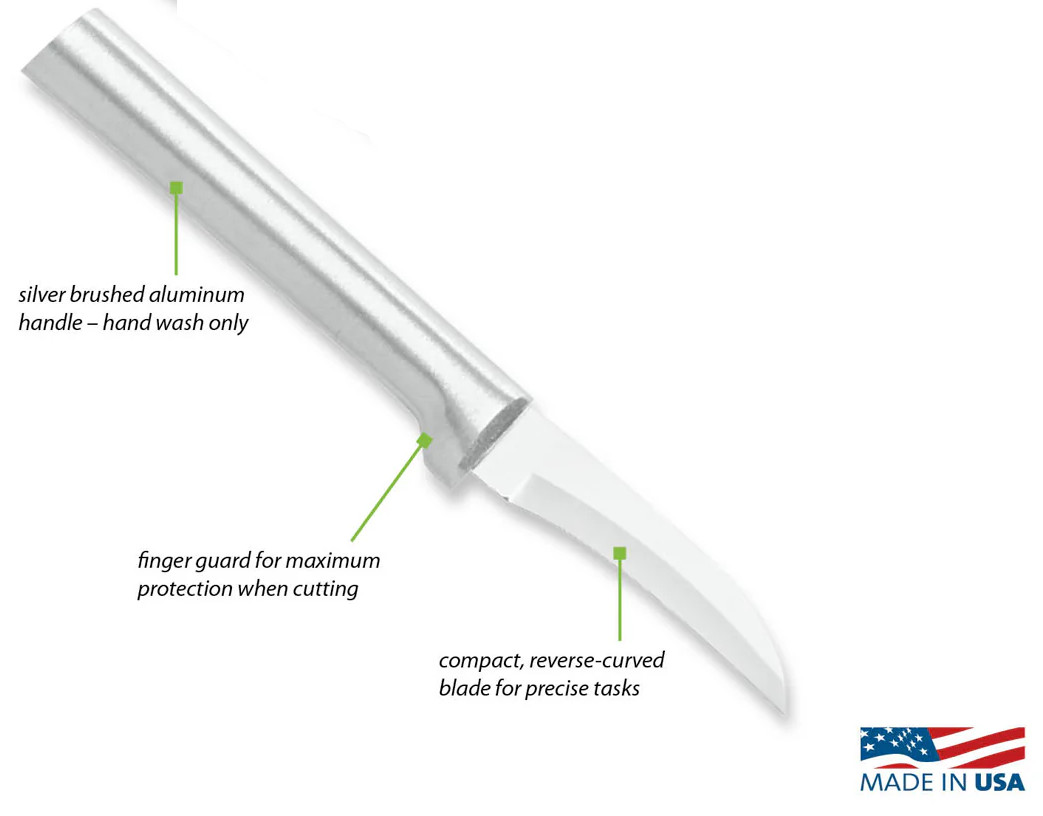Rada Cutlery Granny Paring Kitchen Knife 2.38″ T420 Steel Blade Aluminum Handle