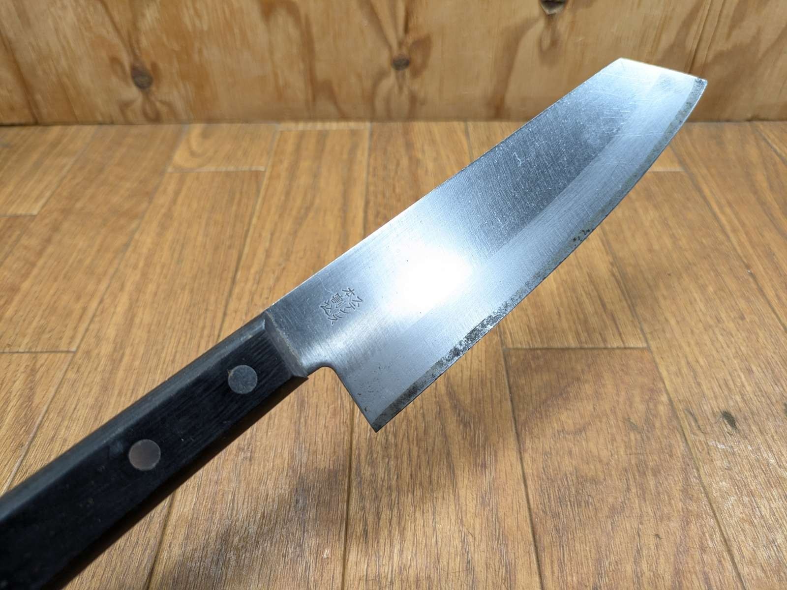 DAMAGED Japanese Chef’s Kitchen Knife BUNKA Vintage from Japan 164/298mm KH309