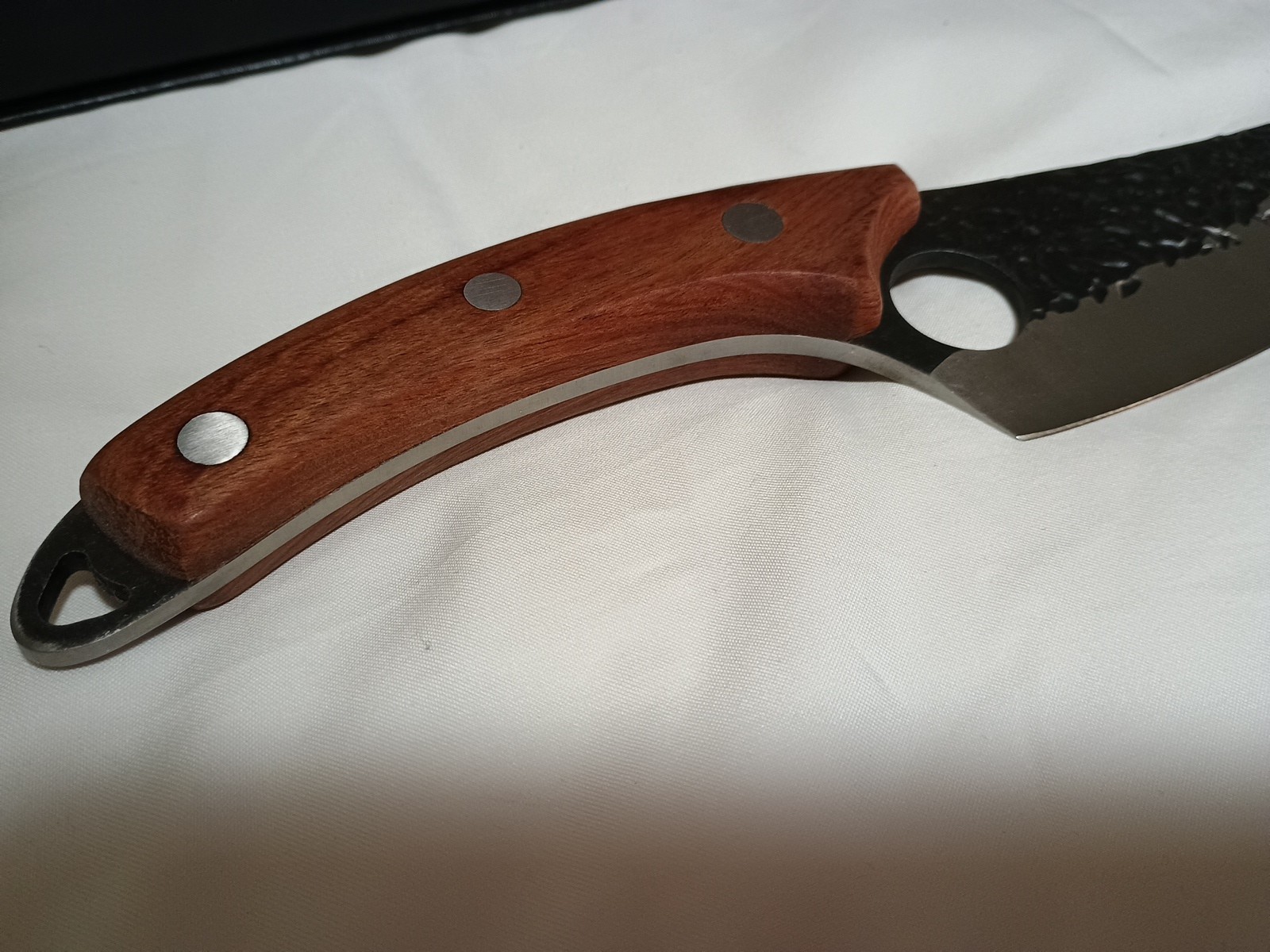 Huusk by Matsato Knife Camping BBQ🏵Kitchen Hunting Fishing 11″ x 5.8″ x 2″ Oak