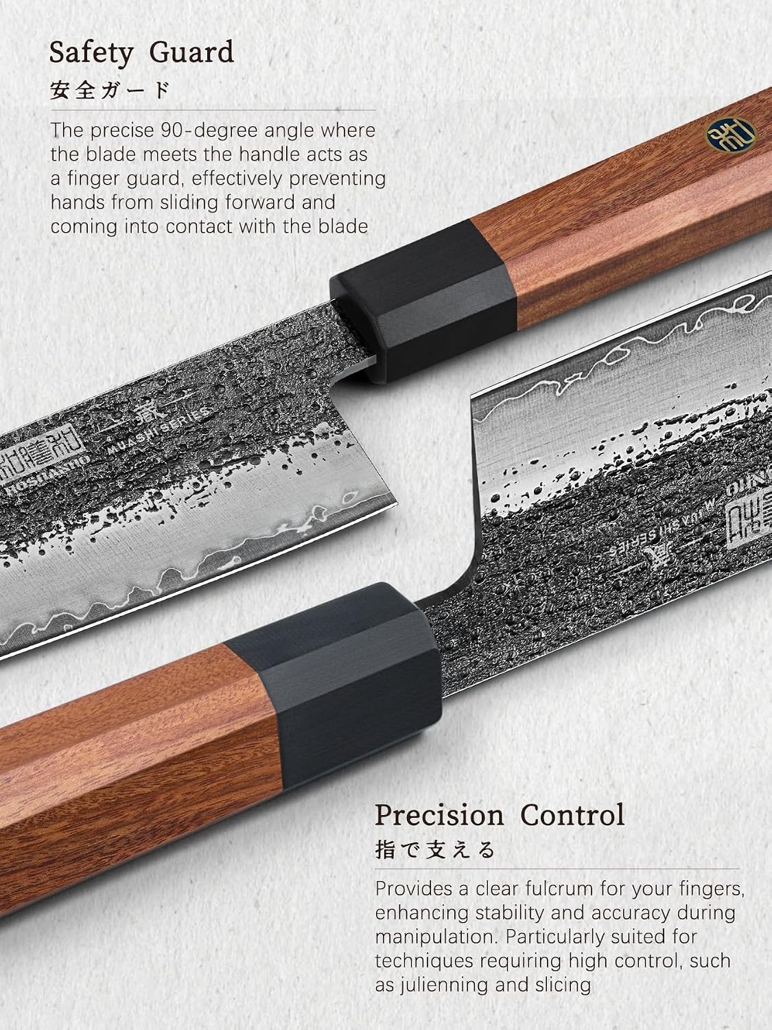 7 Inch Nakiri Knife, Ultra Sharp Meat Vegetable Cleaver Knife | Japanese High…
