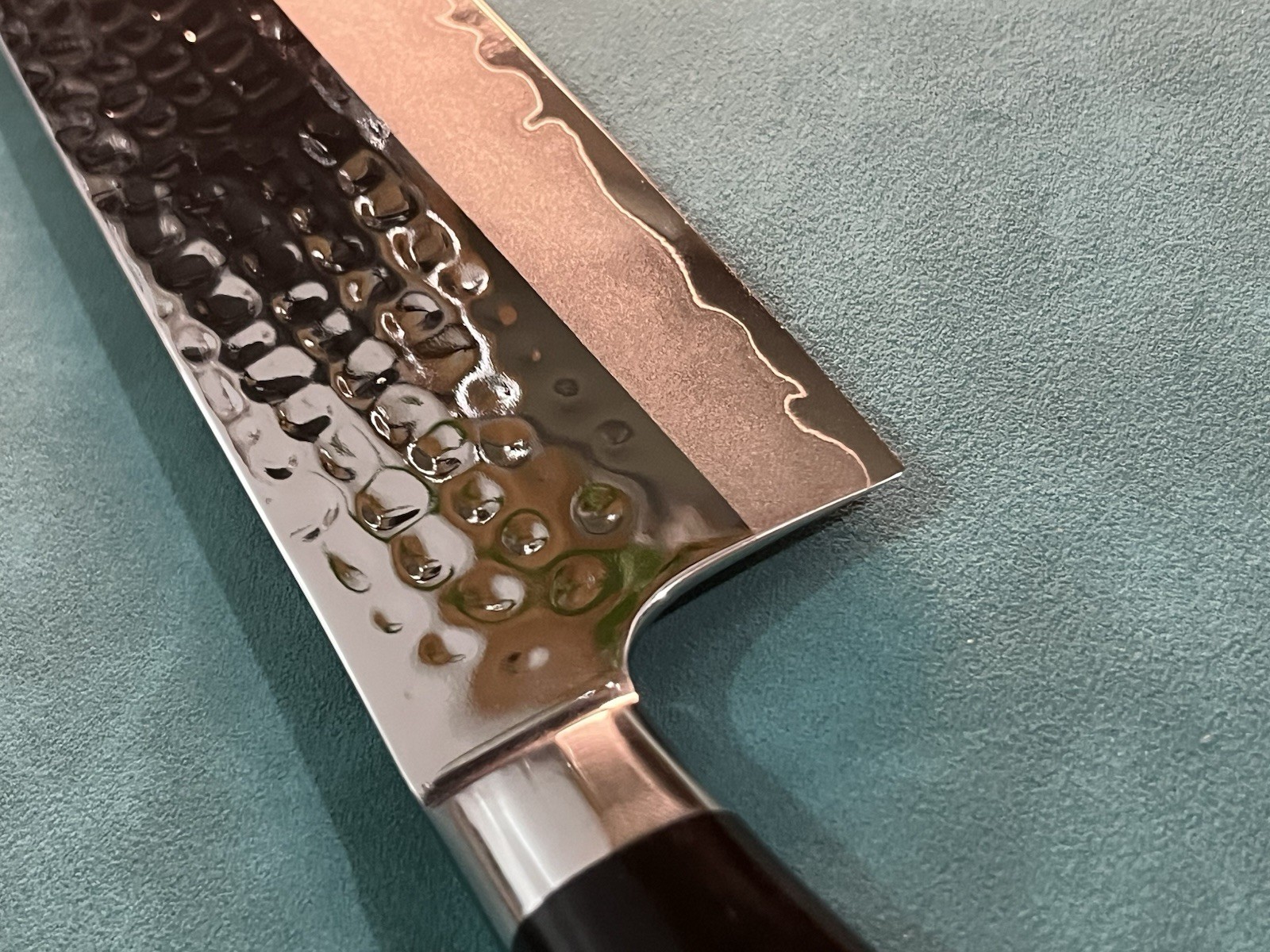10.5in 270mm Gyuto Chef Knife Japanese-Style Hammered 9Cr18MoV Ebony Handle