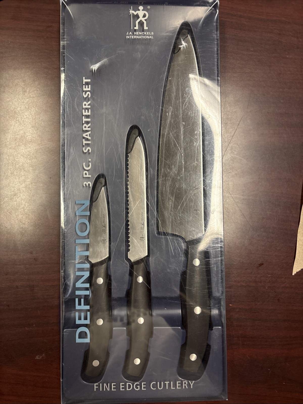 J.A. Henckels International Definition STARTER KNIFE SET 3 PC New Fine Edge