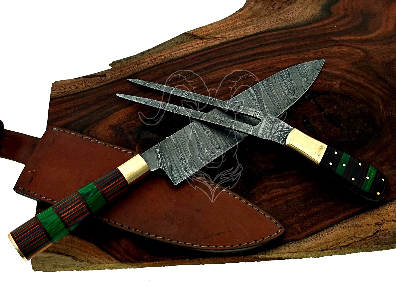 Damascus Chef Knife Exquisite Craftsmanship Superior Performance Steak Knives.