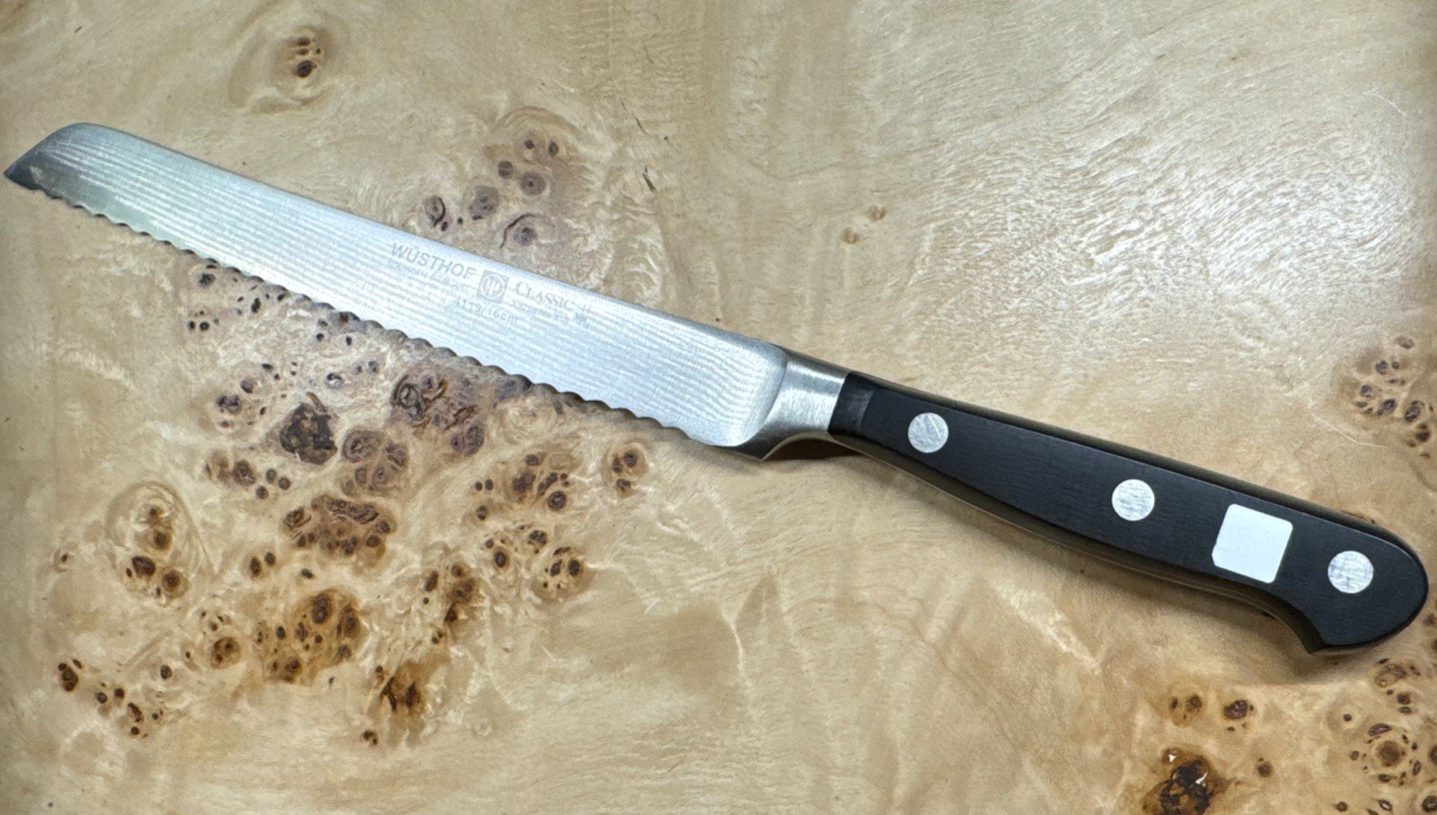 Ed Wusthof Dreizackwerk 4119/16cm Trident 6″ Serrated Knife Blade Germany
