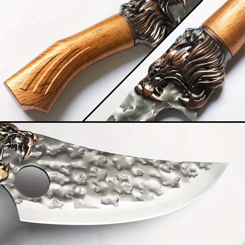 8PCS Professional Stainless Steel Chef Knife Set Kitchen Cooking Butcher Cleaver