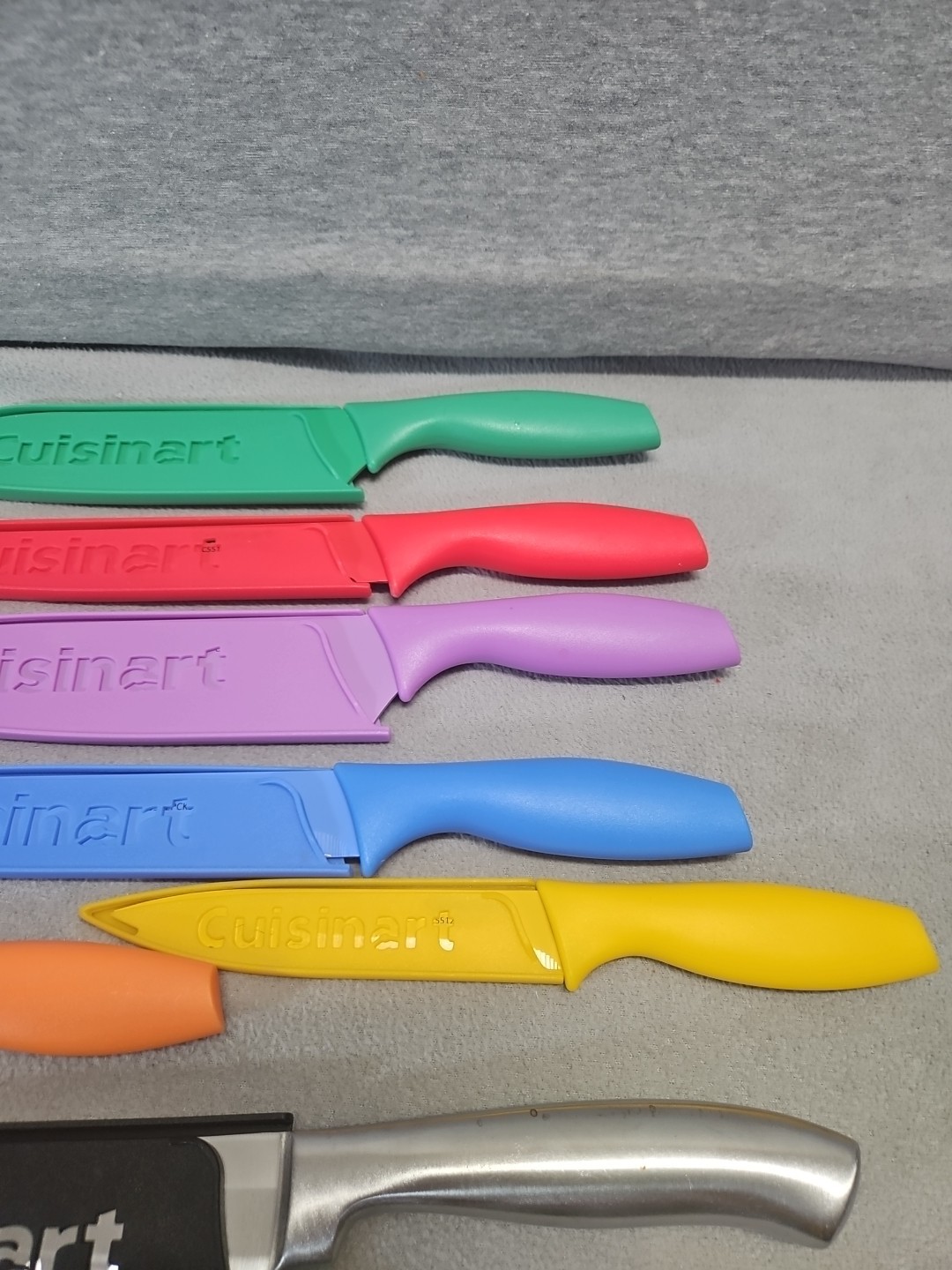 Cuisinart 7 Piece Stainless Steel Color Coated Knife Set (3S9)