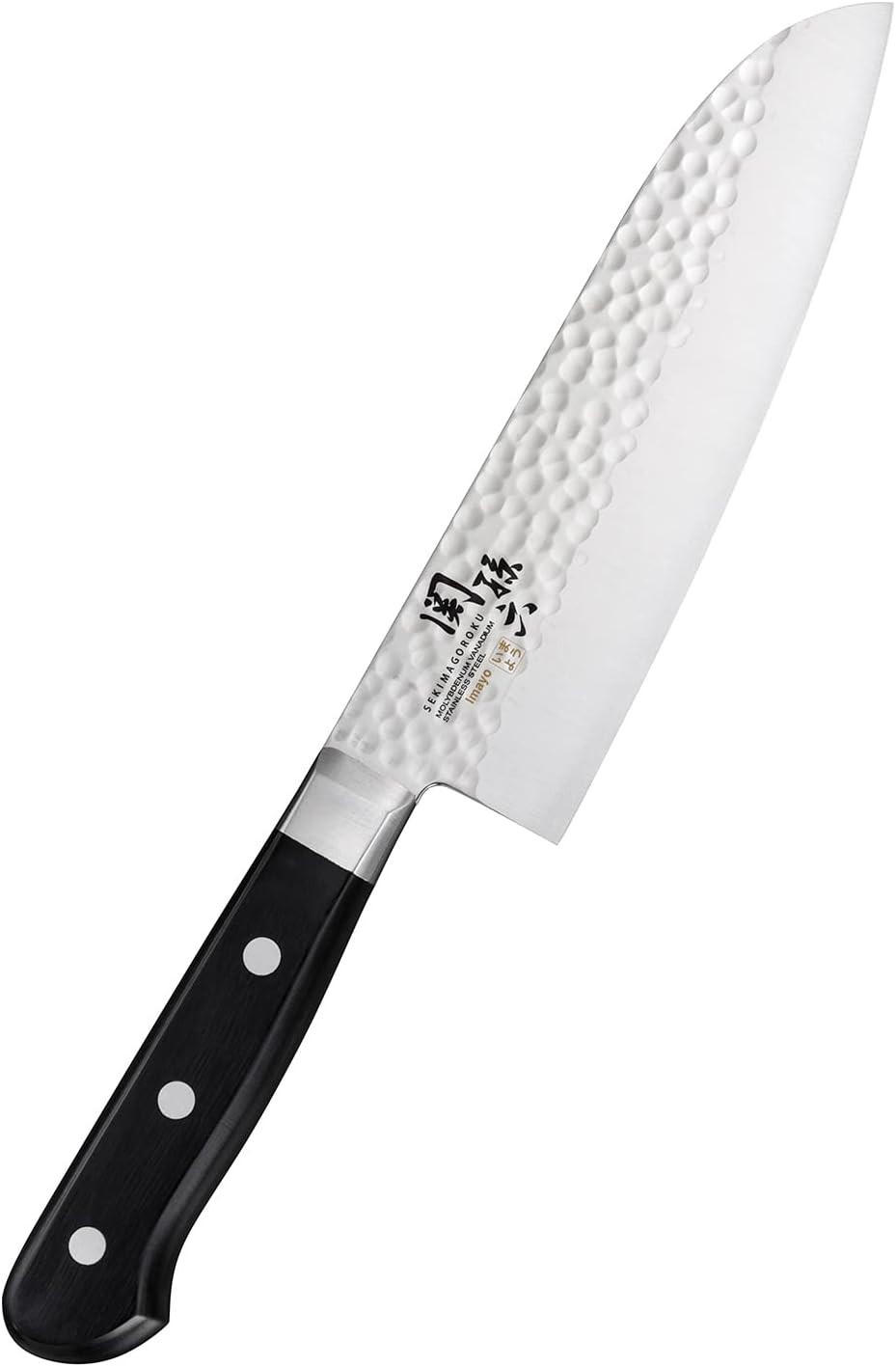 Kai Seki Magoroku AB5456 Imayo Santoku Knife 165mm Hammered Japan