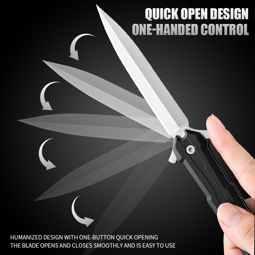 1/2/4/8Pack 8.9″ Spring Open Assisted Tactical Folding Pocket Knife Rescue Blade