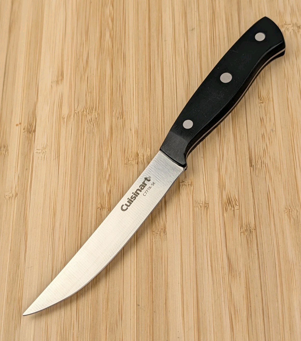 Cuisinart CLASSIC 4.75-in STEAK Knife, HIGH-CARBON Steel & BLACK Handle C77TR-SK