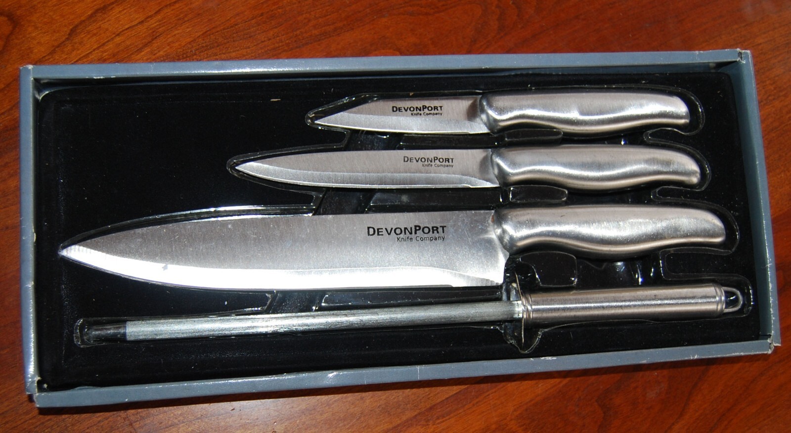 Devonport Knife Company 4-Piece Cutlery Set Stainless Steel High Polished Blade