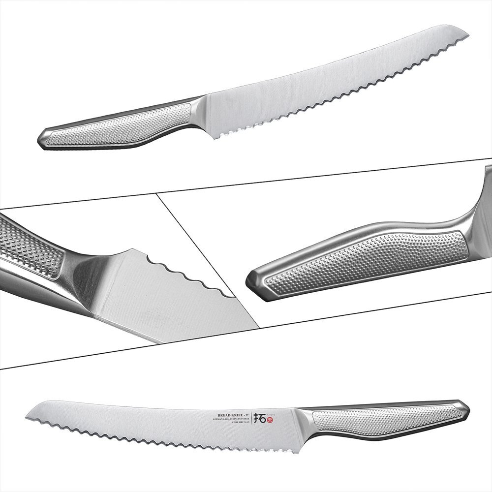 Cooking 9inch Bread Knife German Stainless Steel Chef Kitchen Cooking Knife