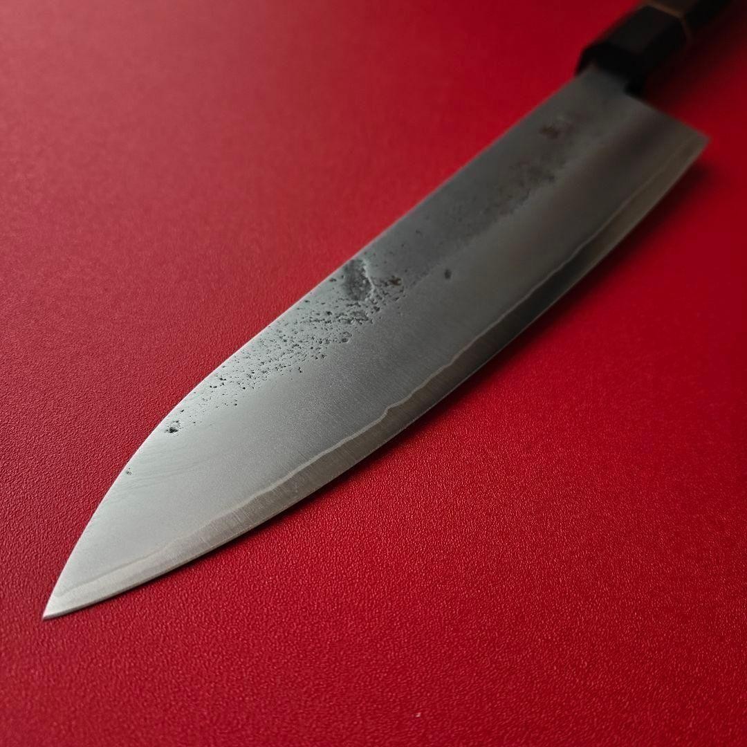 Ginsan Wagyu Gyuto Knife Ebony Octagonal Handle New Japanese Steel