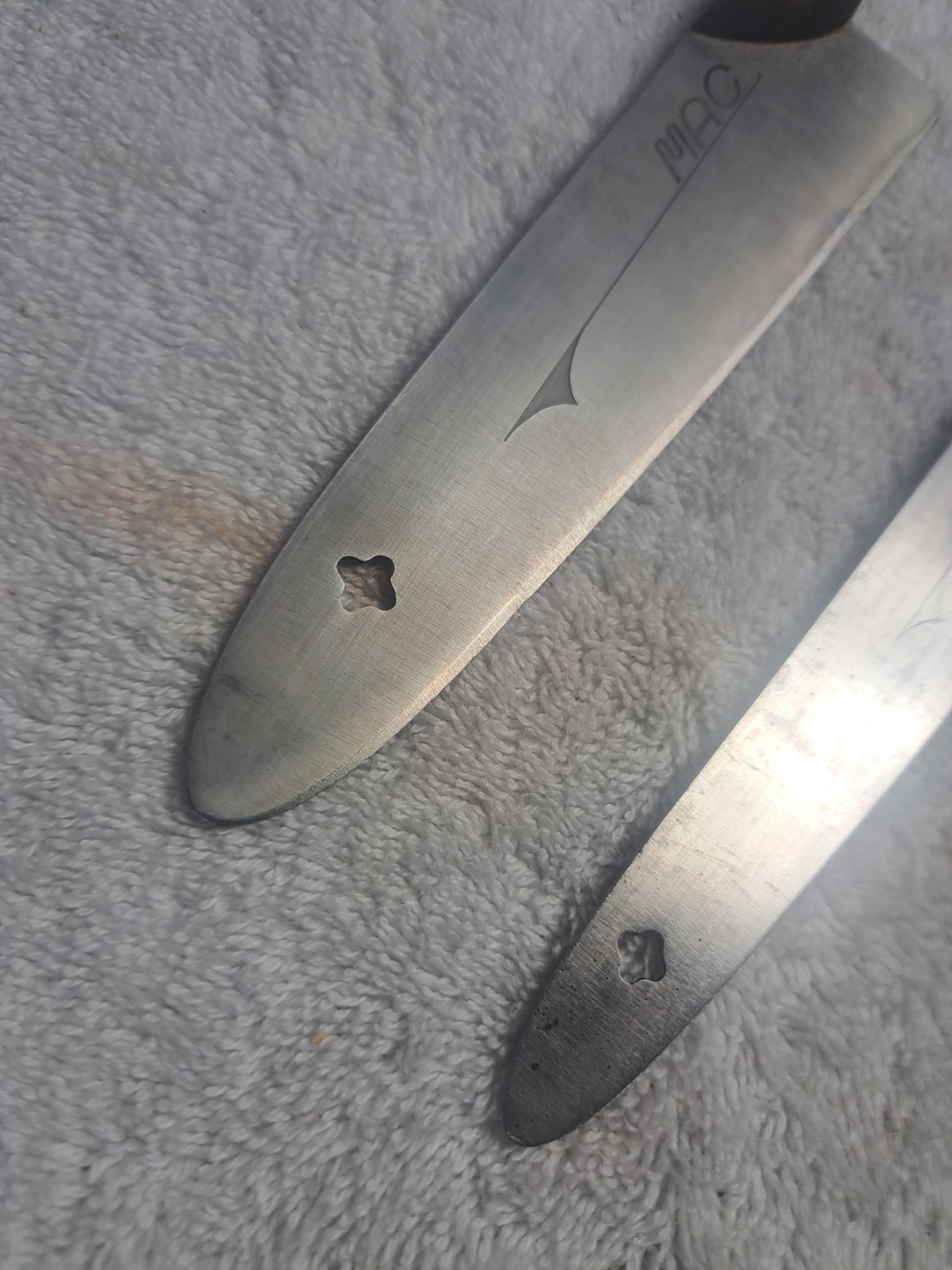 2 MAC Knives JAPAN USED NEEDS SHARPENING 5.5 & 6.5″ blade