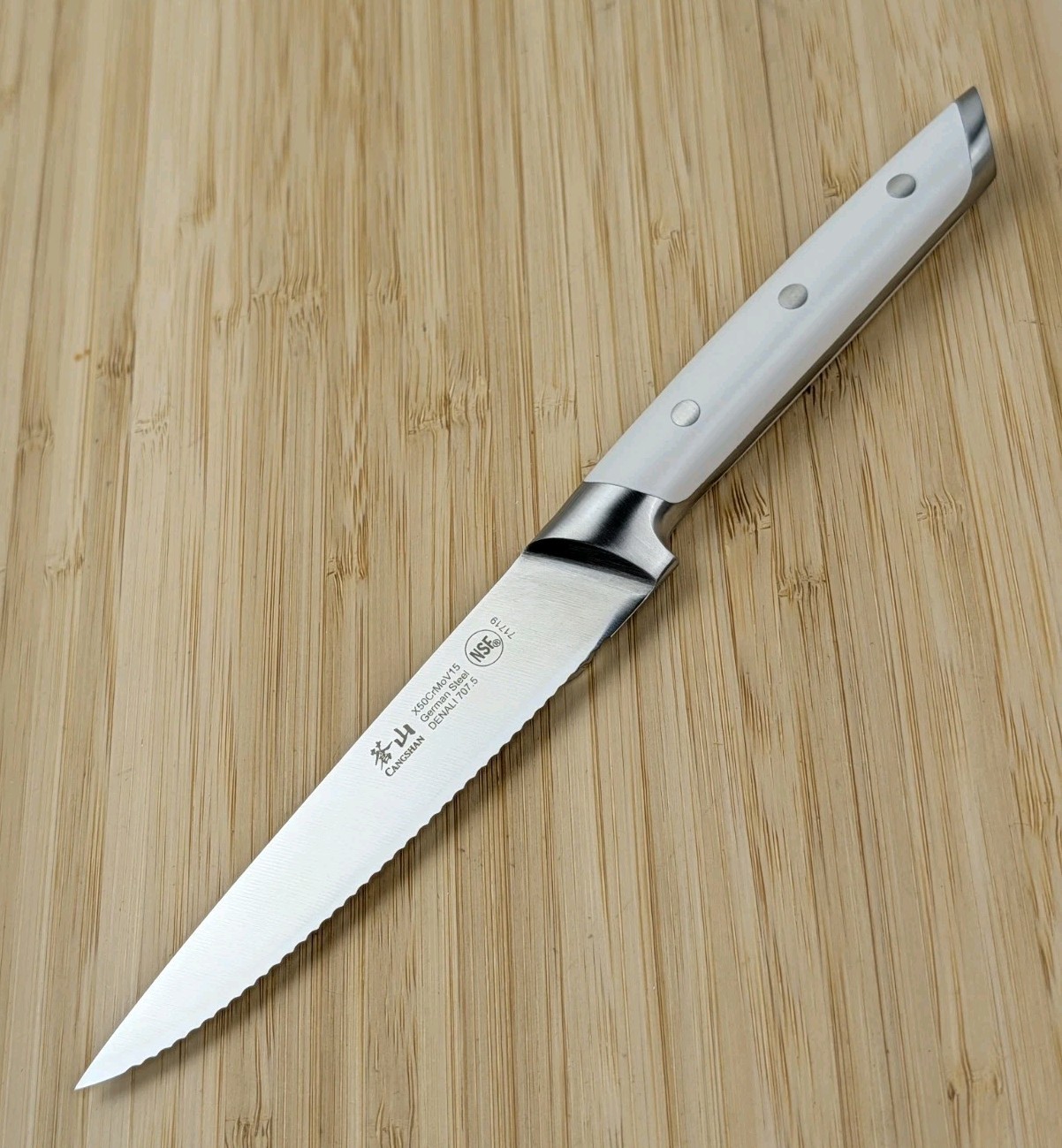 CANGSHAN DENALI Series 5in UTILITY Knife, Forged X50CrMoV15 German Steel, 71719