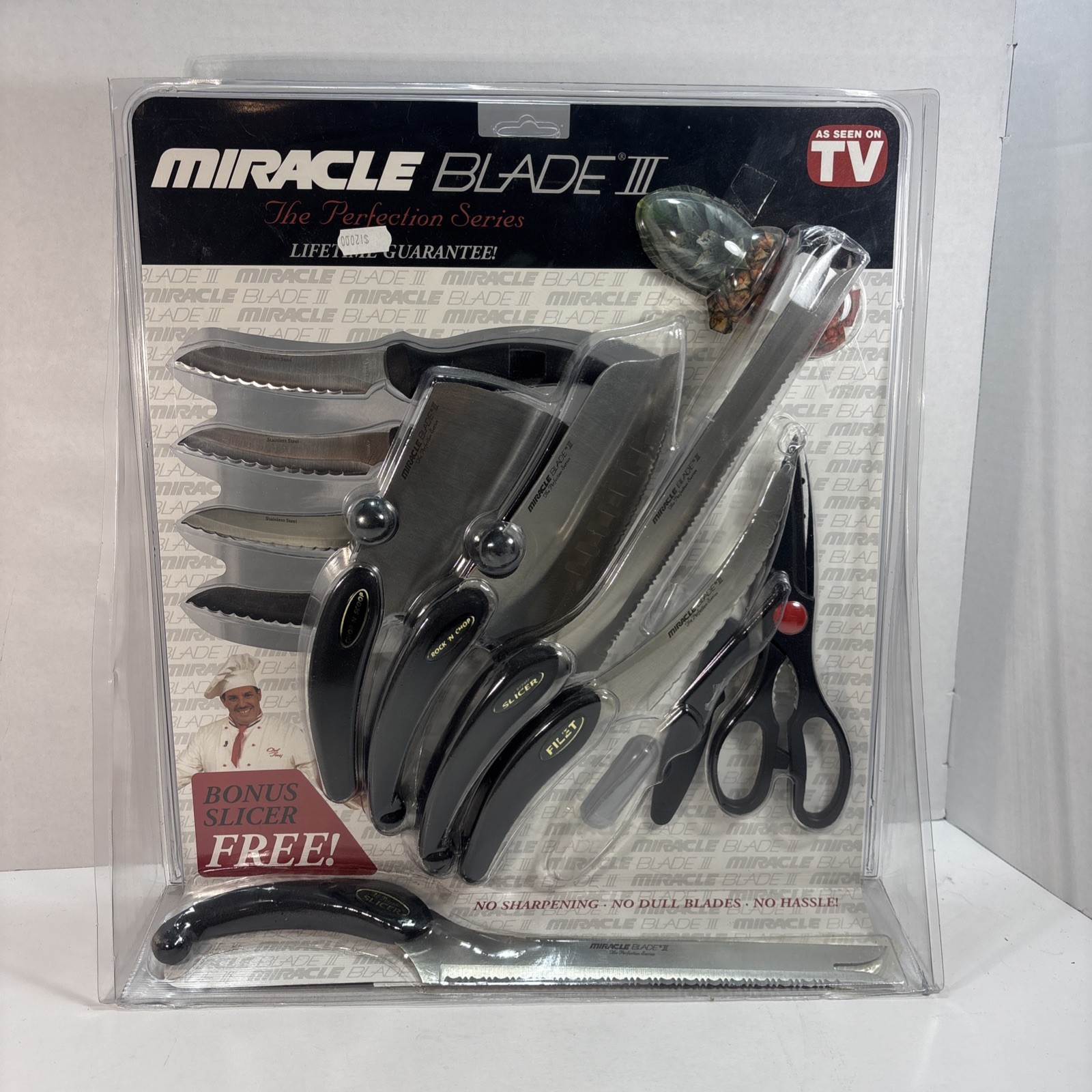 Miracle Blade III Perfection Series Knife Set 10 Knives & Scissors – NEW