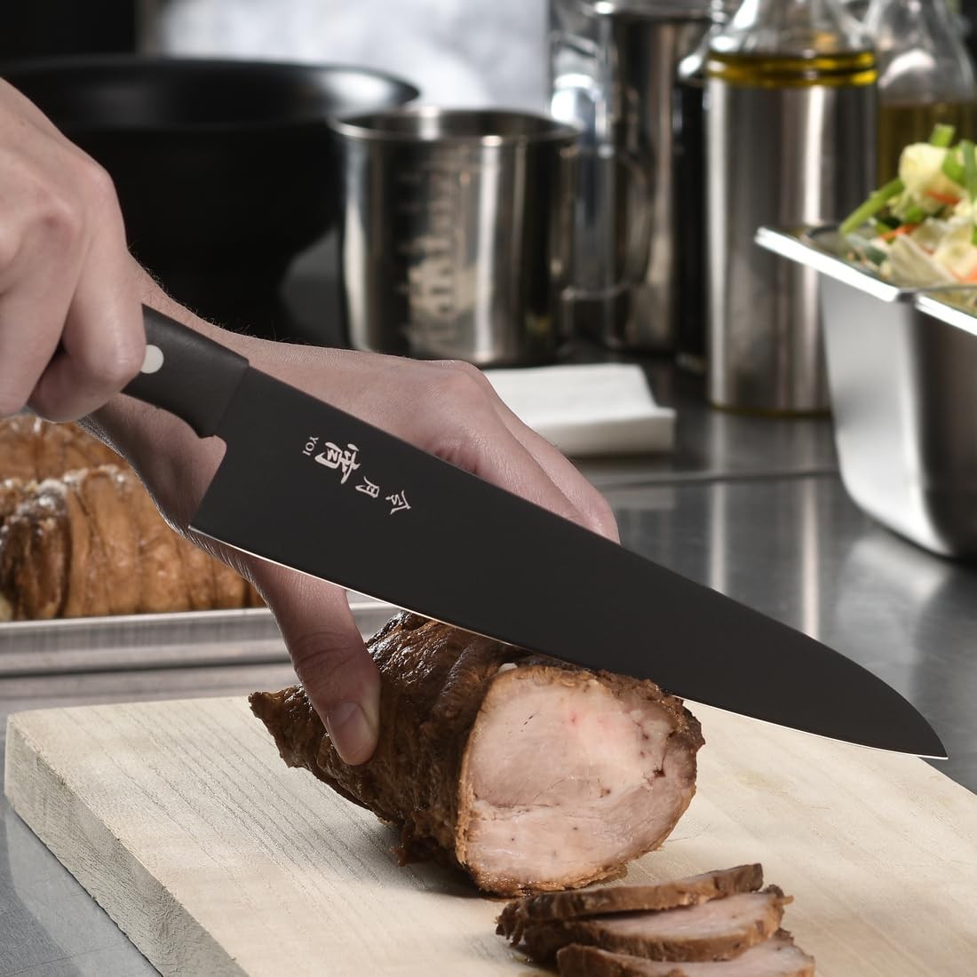 Fuji Cutlery Reigetsu Yoi Molybdenum Vanadium Steel Santoku Knife 170mm CR-027