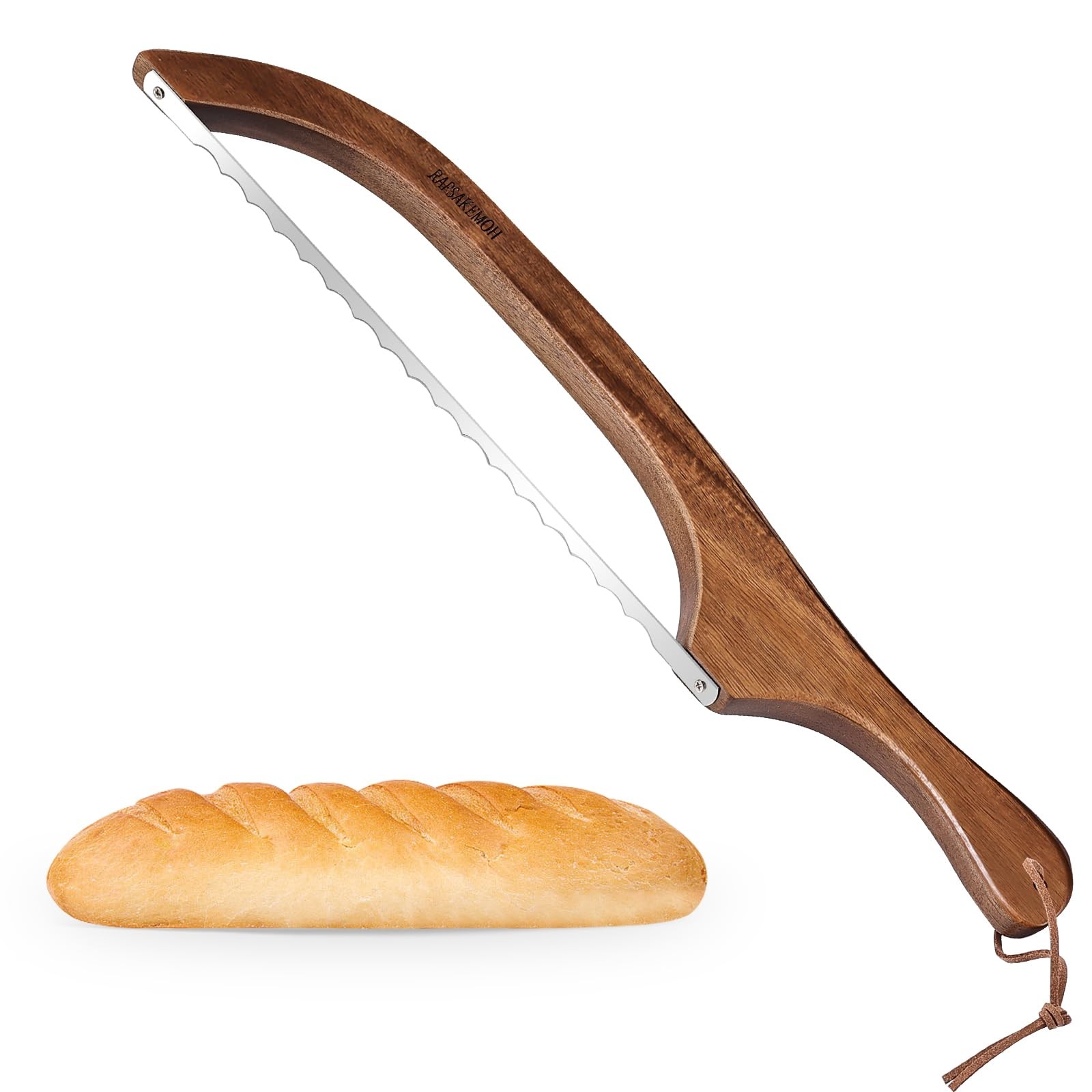 Bread Knife for Homemade Bread 15.7″ Sourdough Bread Slicer Bow Design