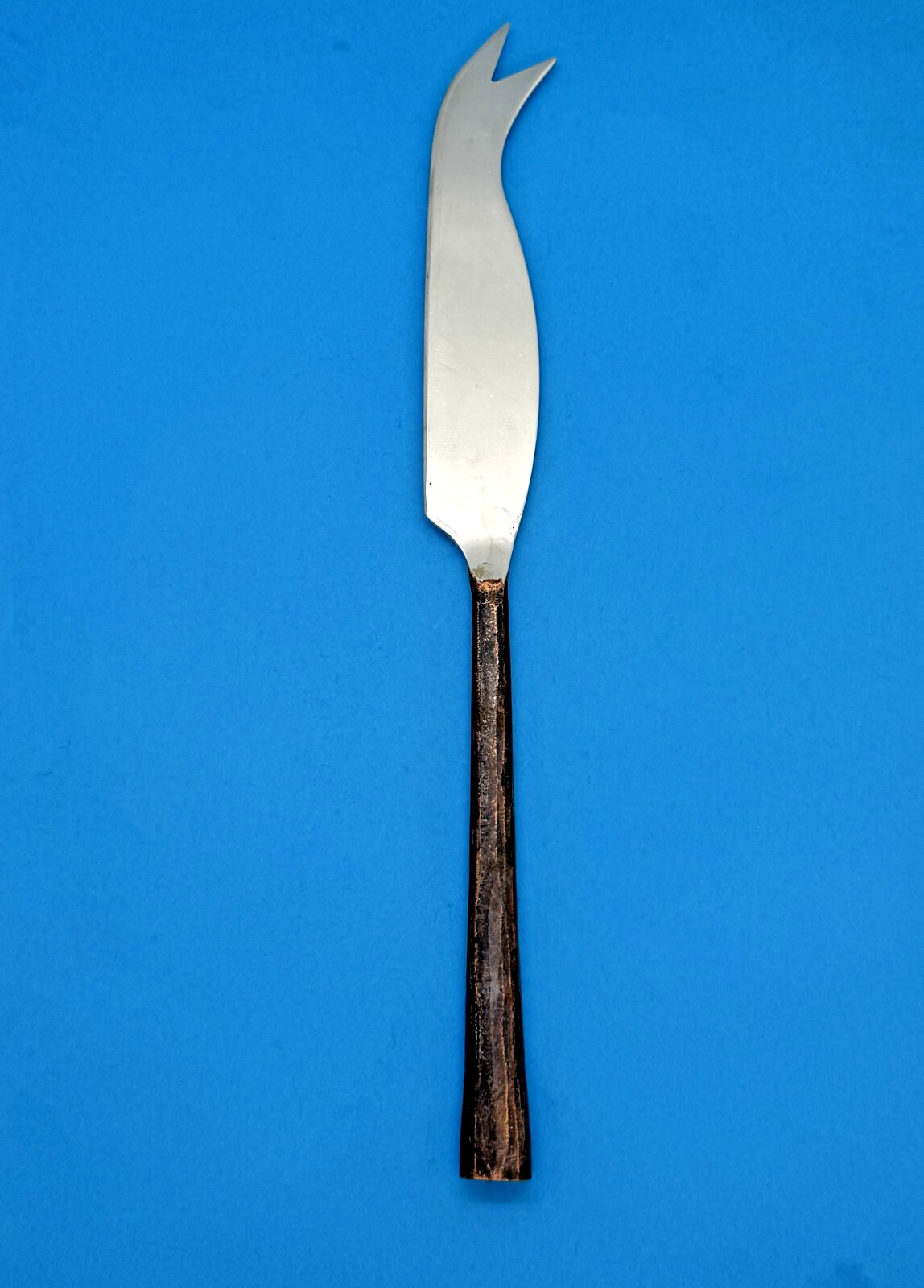 Stainless Cheese Knife Pick with Copper Colored Hammered Handle 9.25″ Unbranded