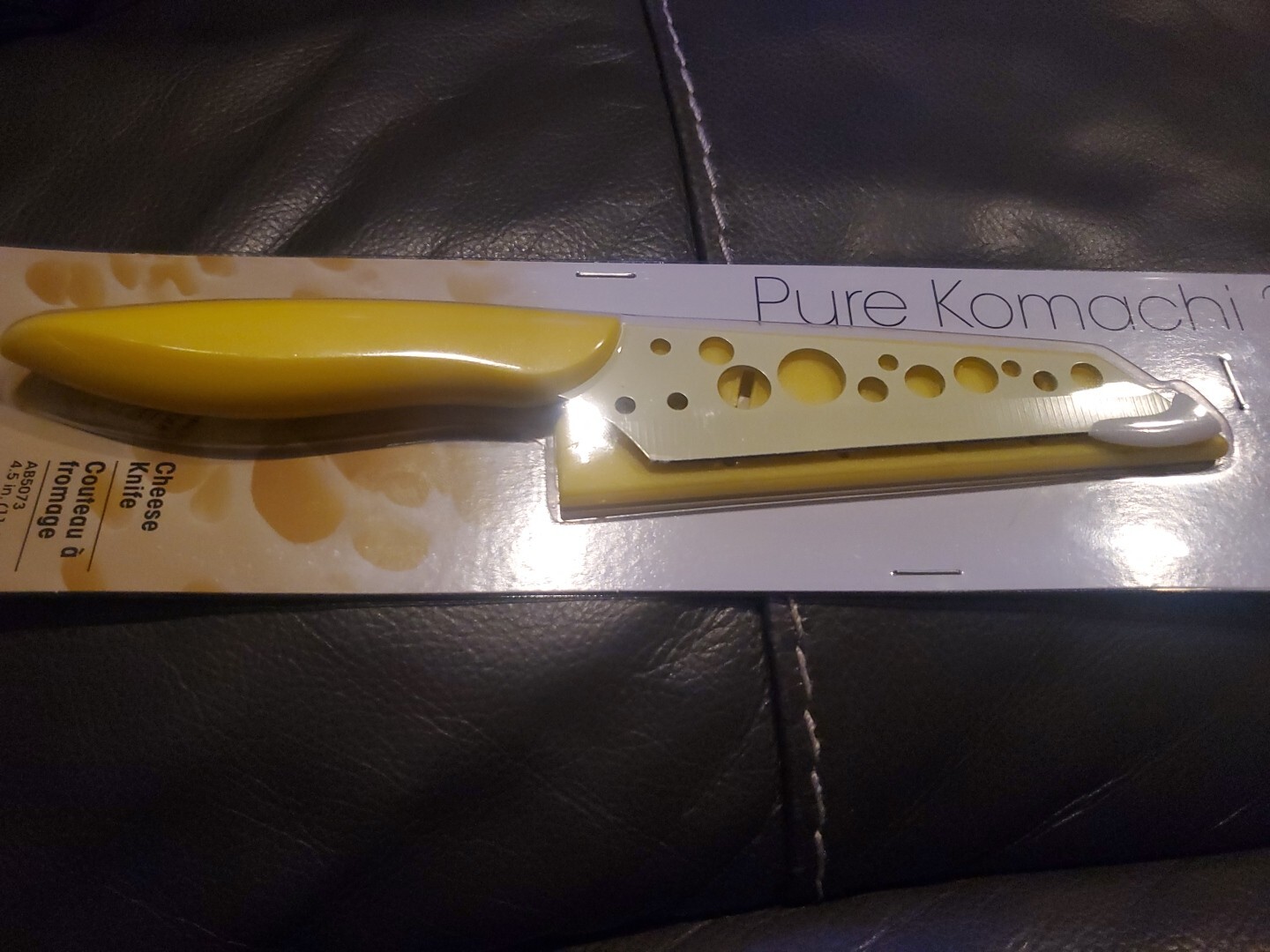 Kai Pure Komachi 2 4.5″ Cheese Knife with Sheath – Light Yellow