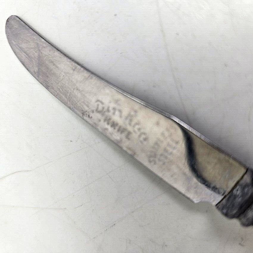 Dinkee GH Knife Bakelite Cutlery Stainless Steel Miniature 4.75″ in MCM Vintage