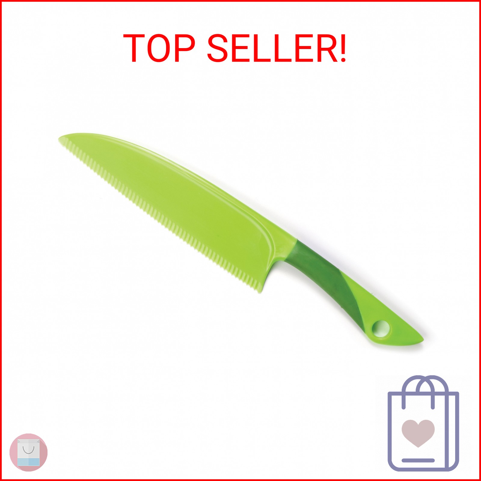 Norpro, Green Lettuce Knife, 1-Pack