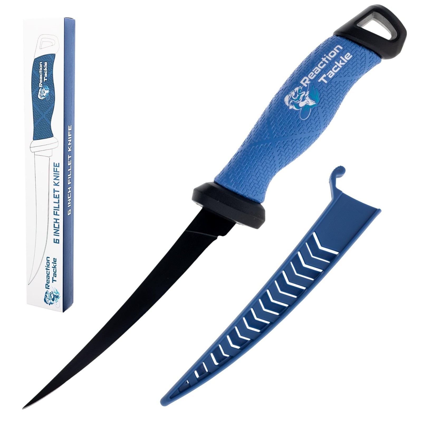 Fishing Knife, High Performance Stainless Steel Blade with NonSlip Grip Handl…
