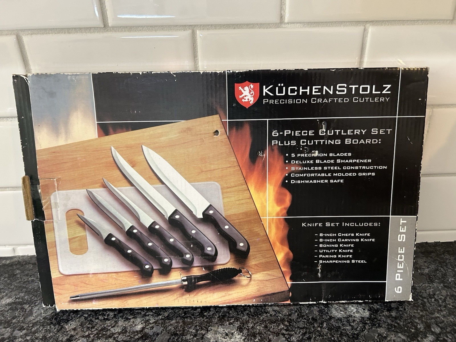 Kuchen Stolz 6 Piece Precision Crafted Cutlery Set Of Knifes