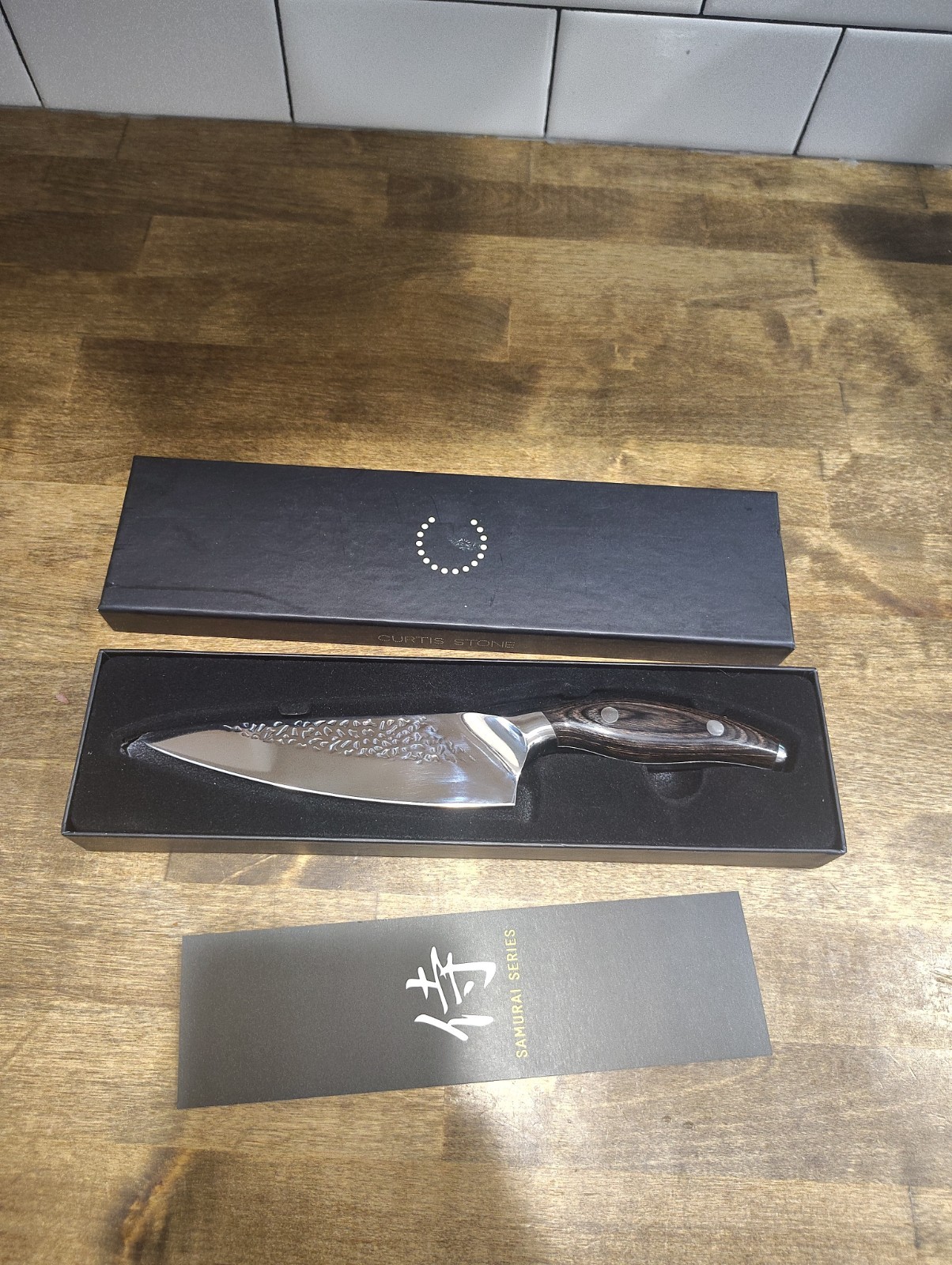 Curtis Stone Samurai Series 7″ Santoku Chefs Knife Preowned
