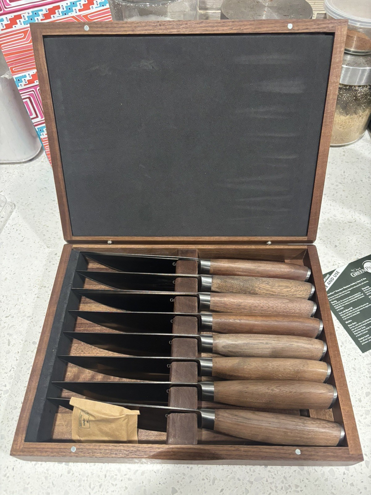 The Original Green Pan Premiere Titanium Cutlery 8-Piece Steak Knife Set