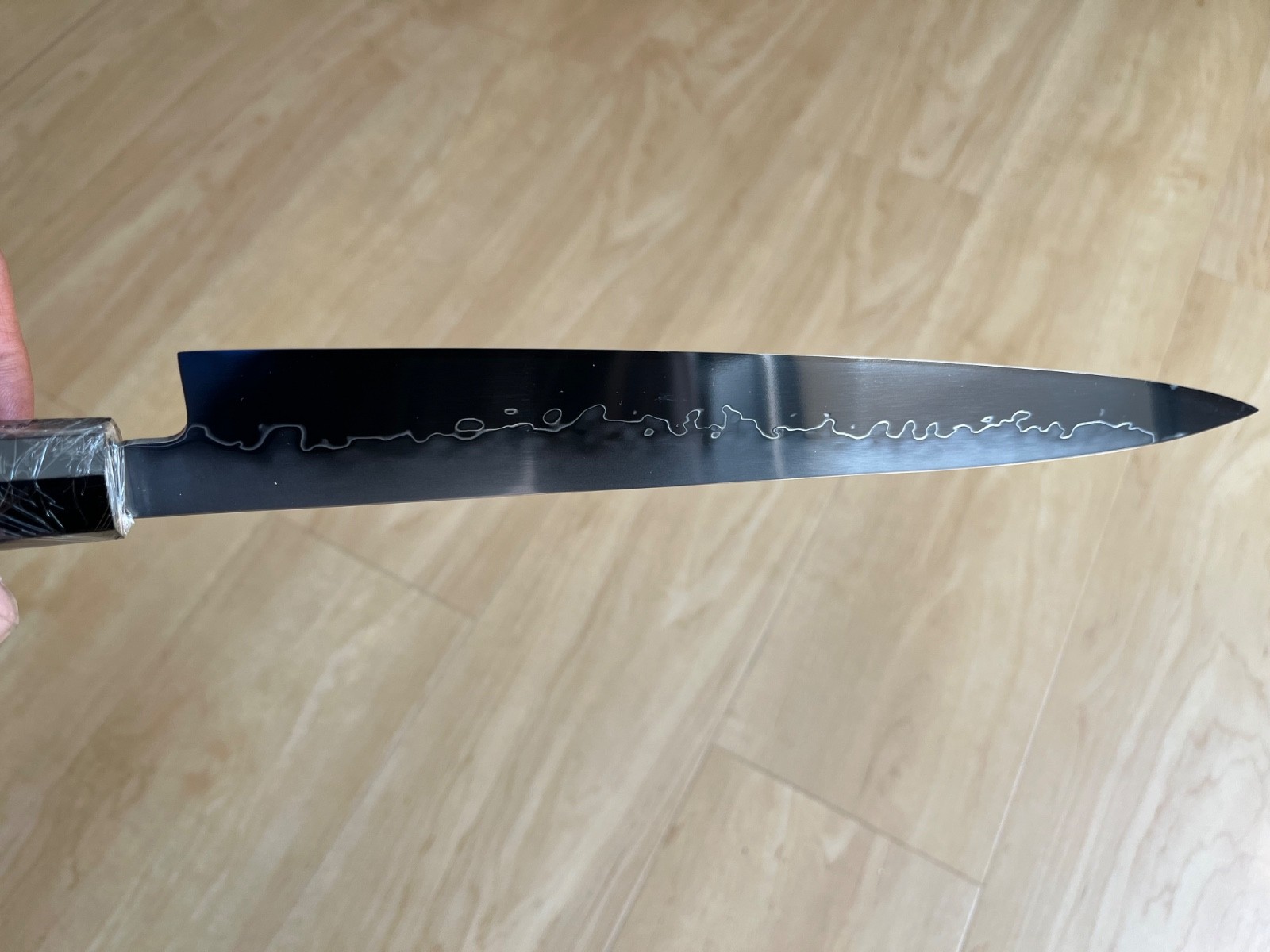 Tonggang 10.5″ Japanese Style Sashimi Ebony Wooden Handle Sushi Yanagiba Knive