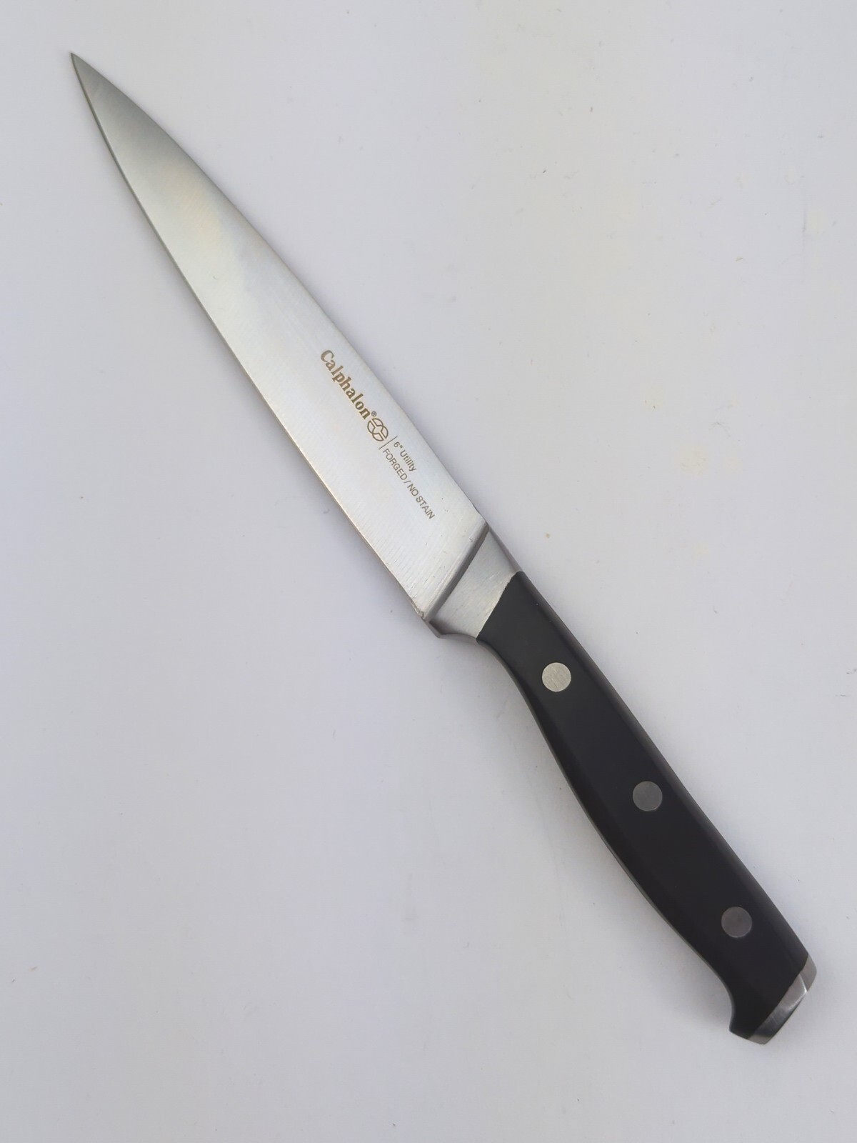 Calphalon CLASSIC 6″ Straight-Edge UTILITY Knife, FORGED Blade, NO Stain, NEW!