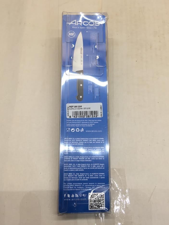 Arcos Kitchen Knife 5 Inch Nitrum Stainless Steel and 130 mm blade