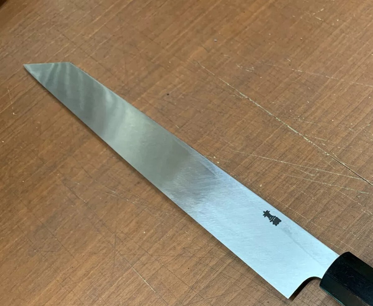 Japanese Chef Knife Aritsugu Yanagiba Kiritsuke 270mm BlueSteel Ebony Handle