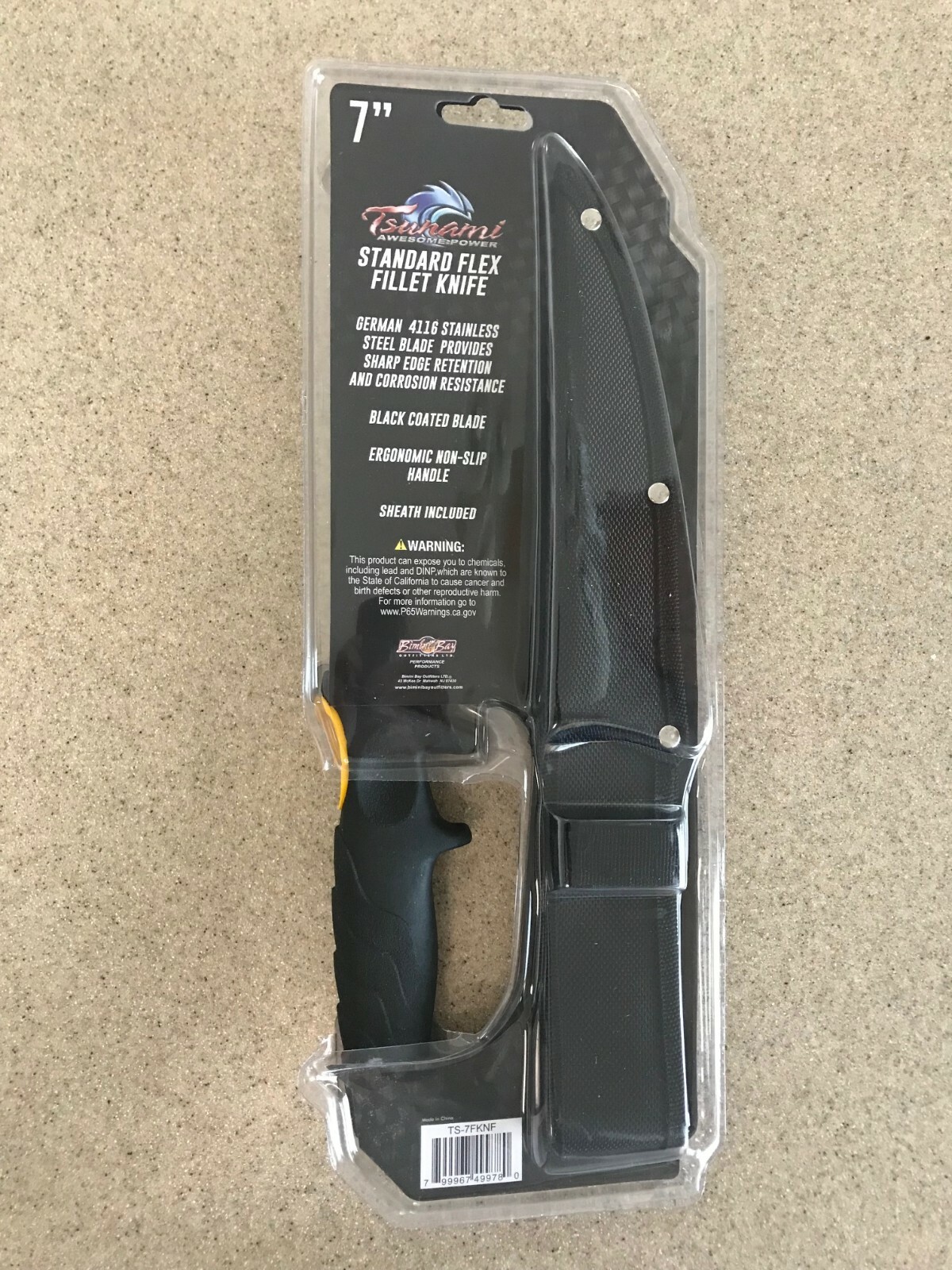 Tsunami Standard Flex Fillet Knife TS-7FKNF Fishing Knife German Stainless Blade