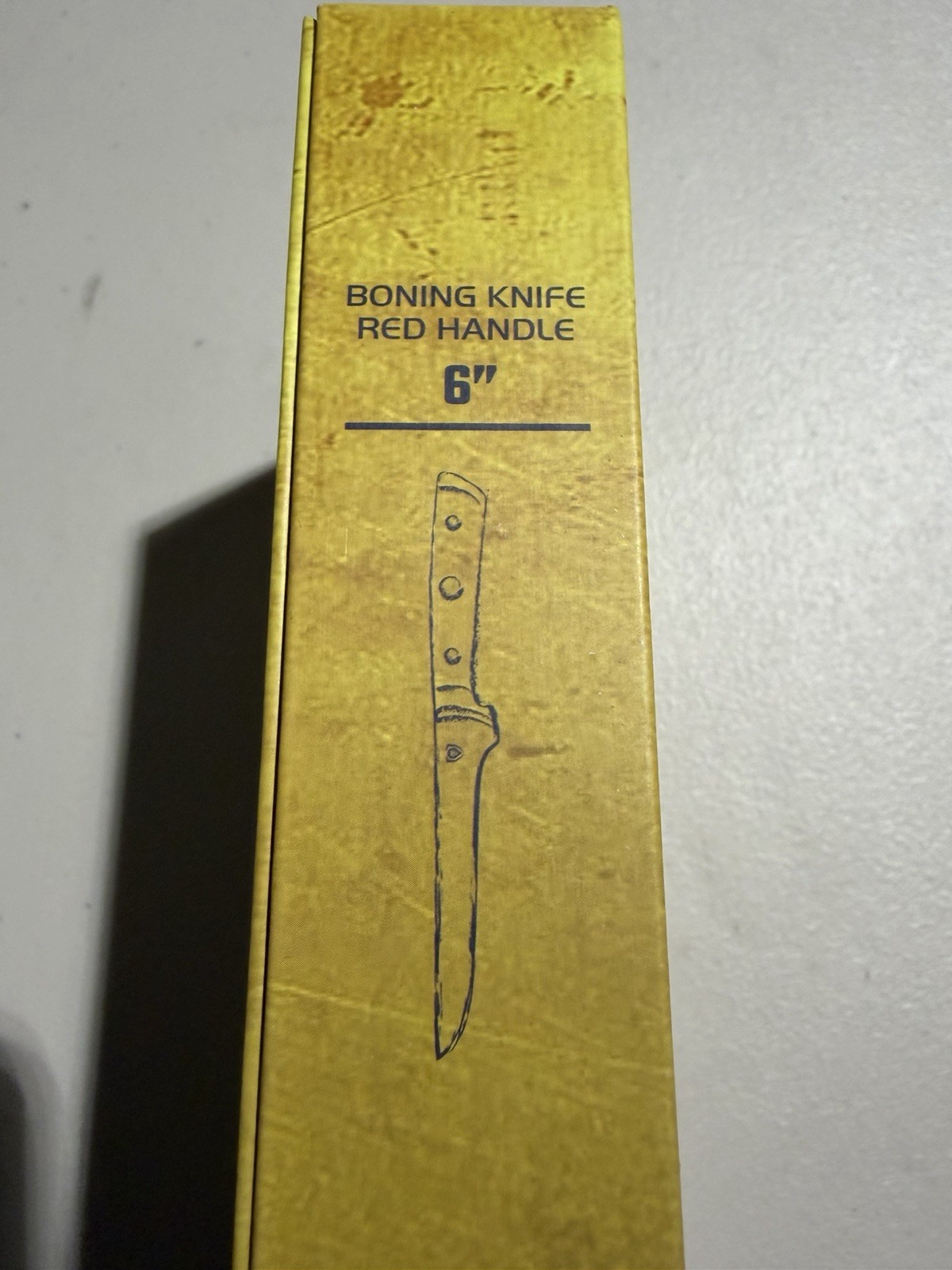 Dalstrong Gladiator Series 6” Boning Knife Red ABS Handle w/ Sheath Box