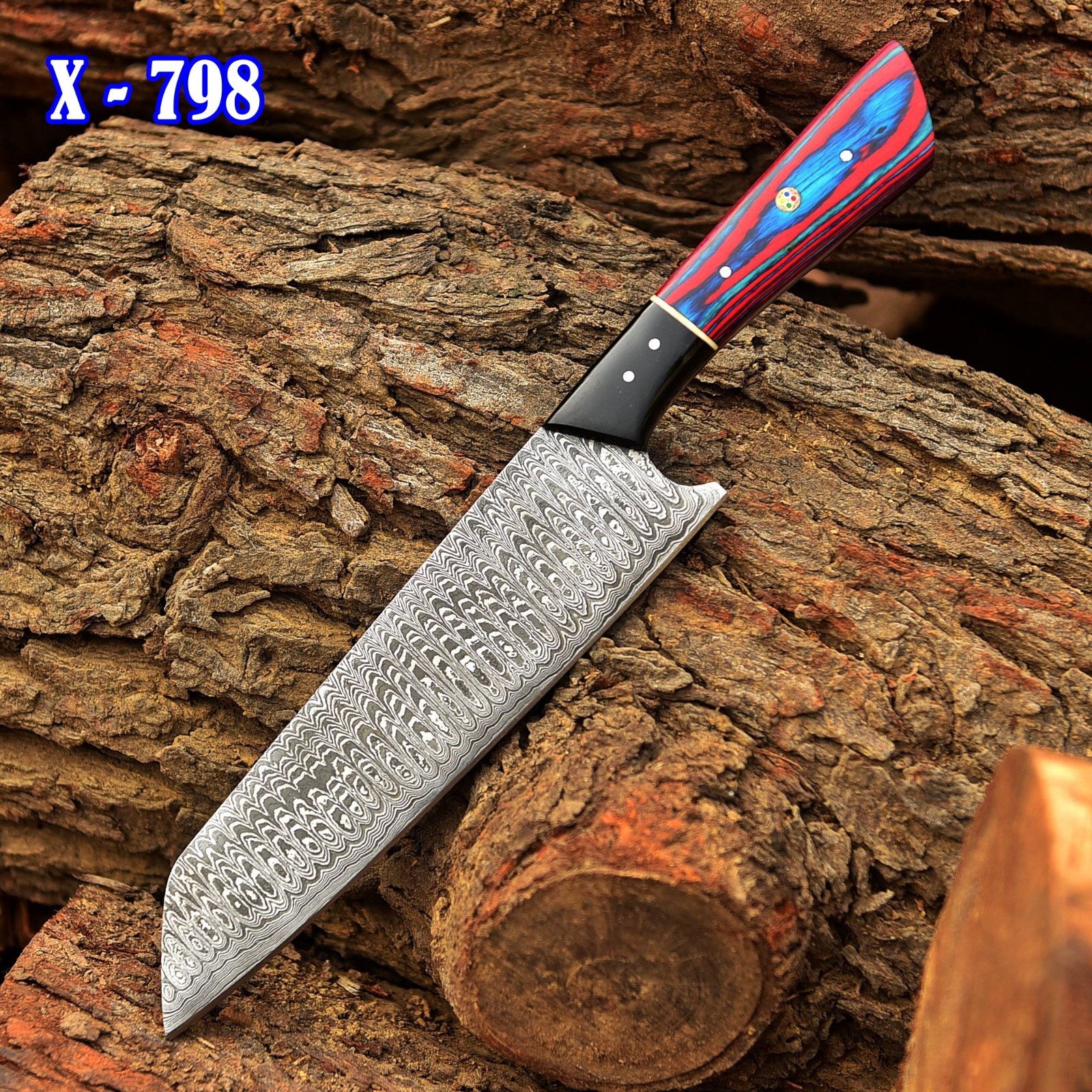 12 Professional Artisan Hand Forged Damascus Chef Knife Professional Kitchen