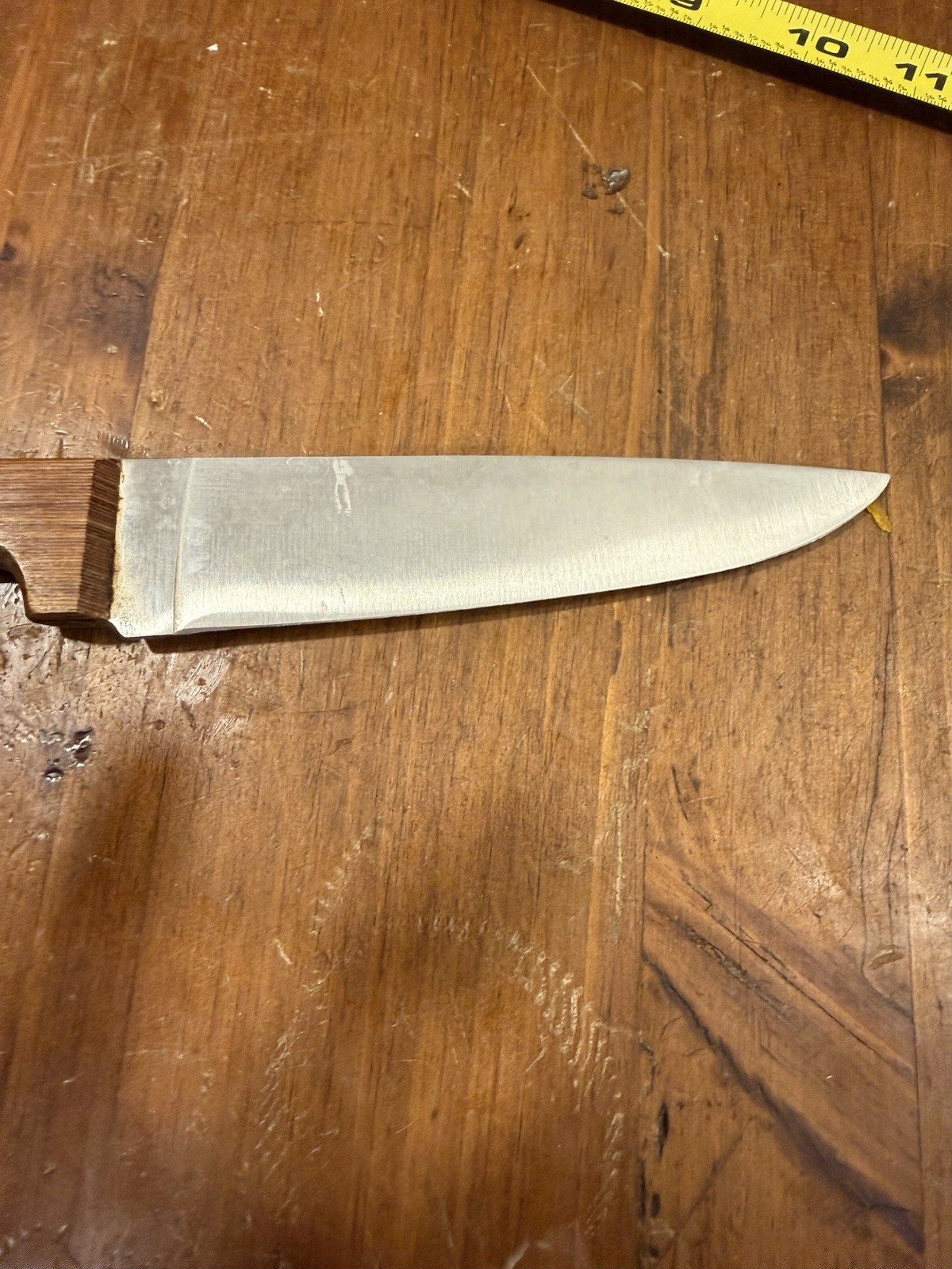 Vtg Dansk Intnl. Designs Ltd. Knife Teak Wood Handle Japan 6″ blade Chef Knife