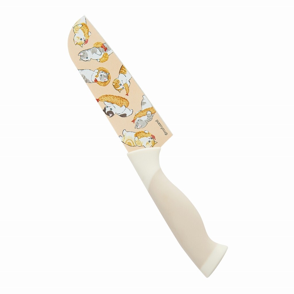 Mofusand Kitchen Knife Santoku Same-nyan Ebi-nyan 14cm Stainless Japan Boxed