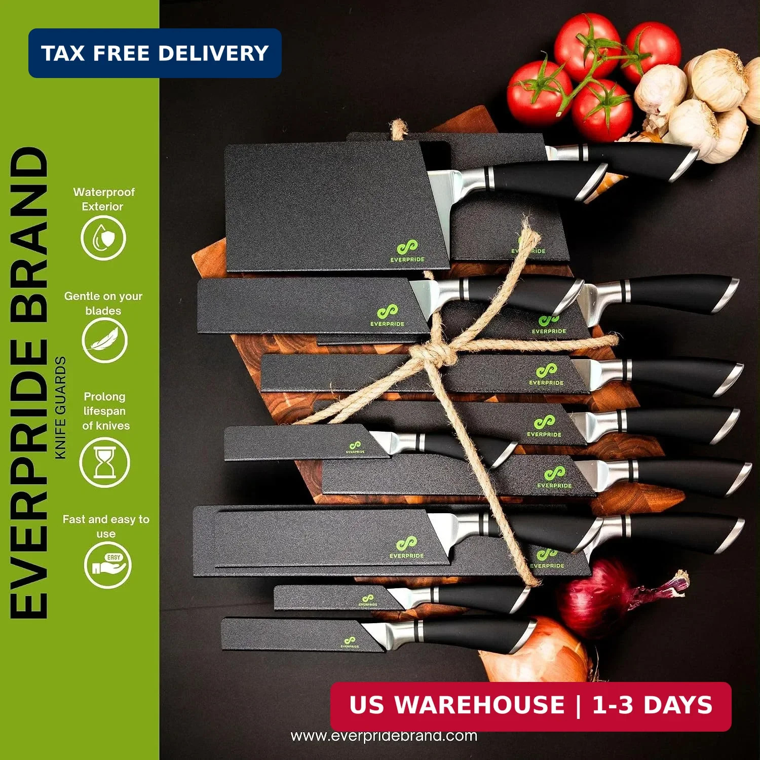 12-Piece Knife Guard Set, Universal Blade Cover Knife Sheaths for Chef and Kitch