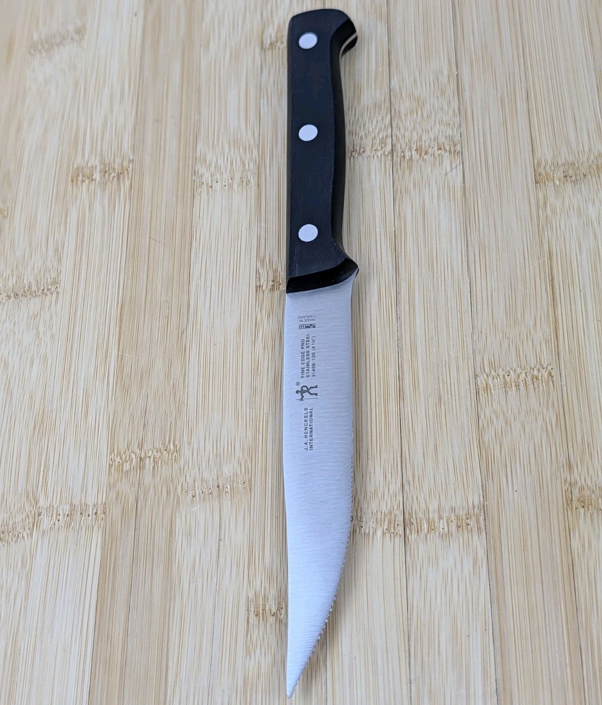Henckels FINE EDGE PRO 4 1/2 in STEAK Knife SINGLE, Stainless Steel, 31469-120