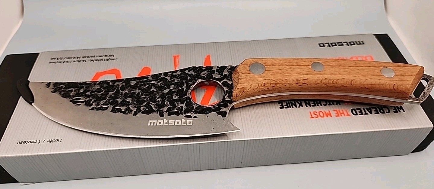 Lot of 2 Matsato Huusk Japanese Chef kitchen Knife 5.9″ Stainless Steel 4CR14